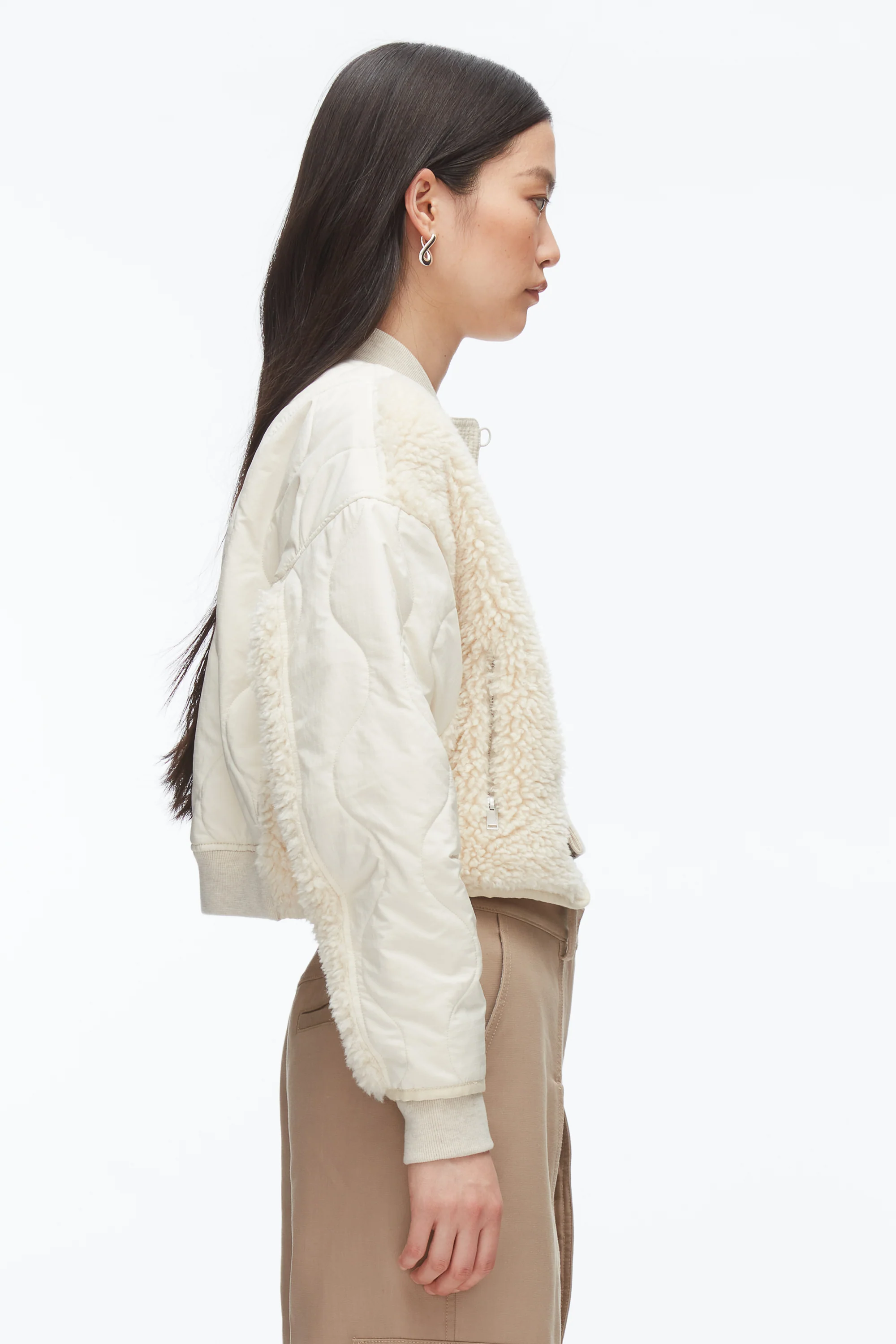 Cropped Sherpa Combo Bomber - Image 10