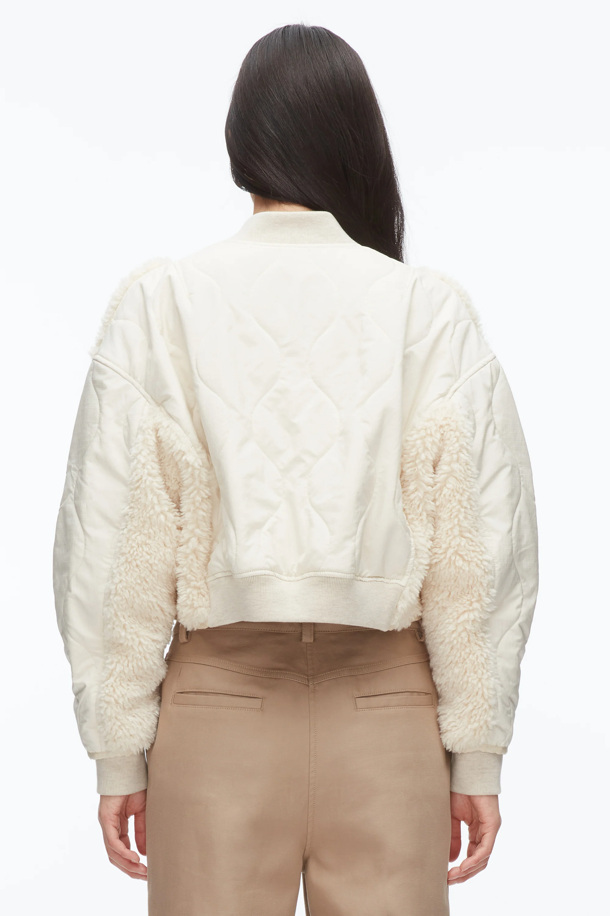 Cropped Sherpa Combo Bomber - Image 11