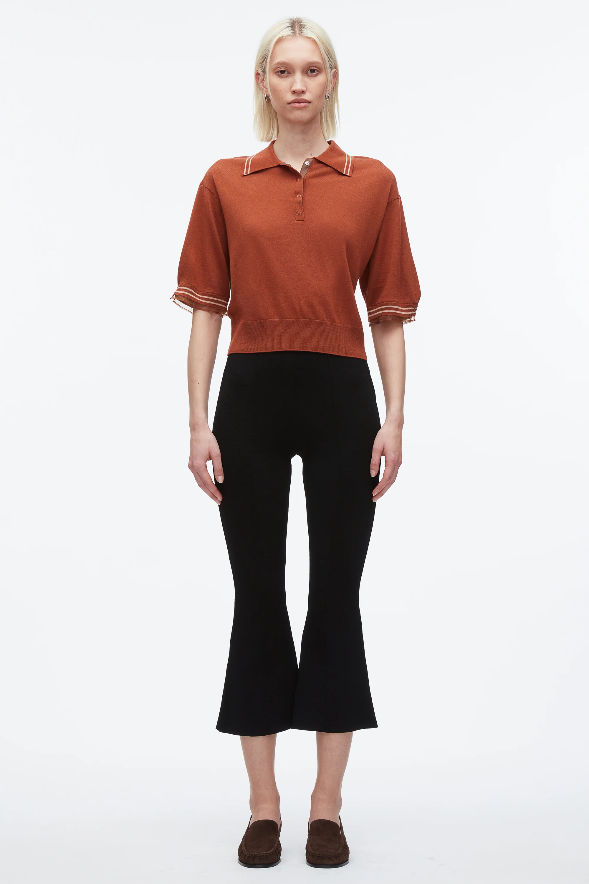 Cropped Polo with Organza - Image 14