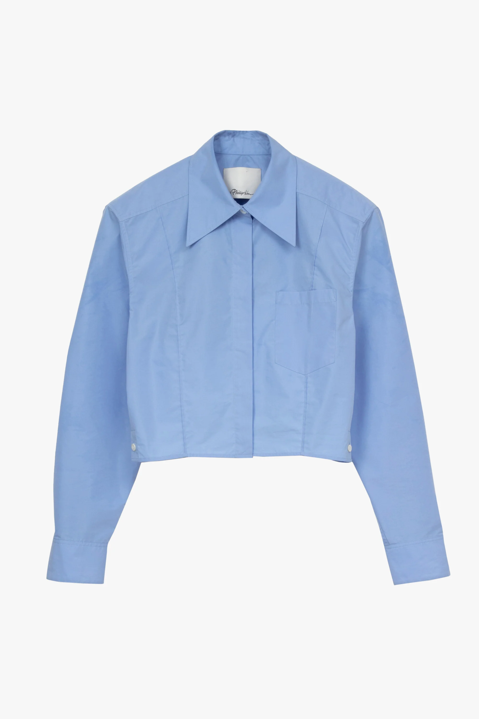 Cropped Shirt With Shoulder Pads - Image 15