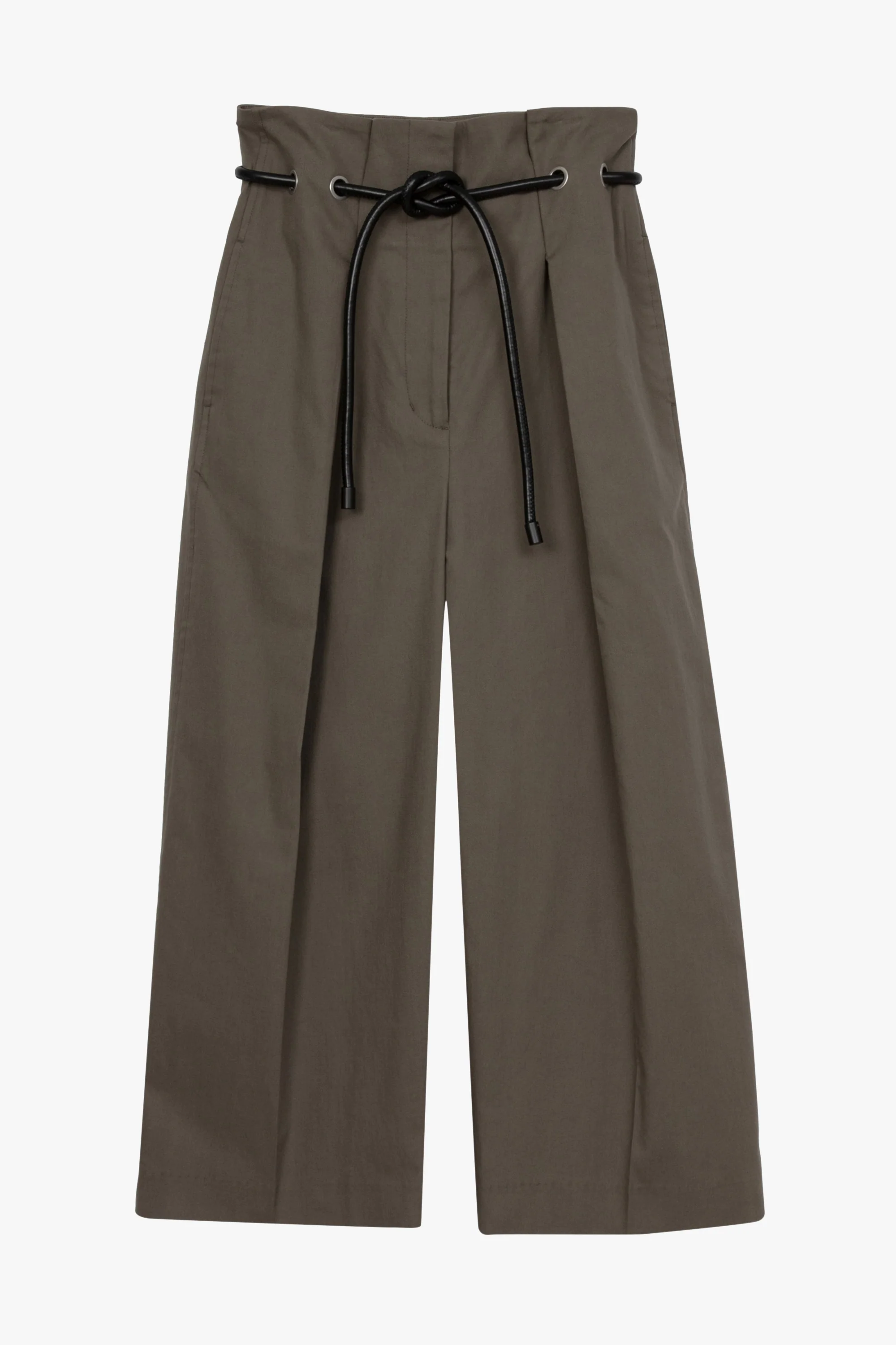 Cropped Wide Leg Origami Trousers - Image 11
