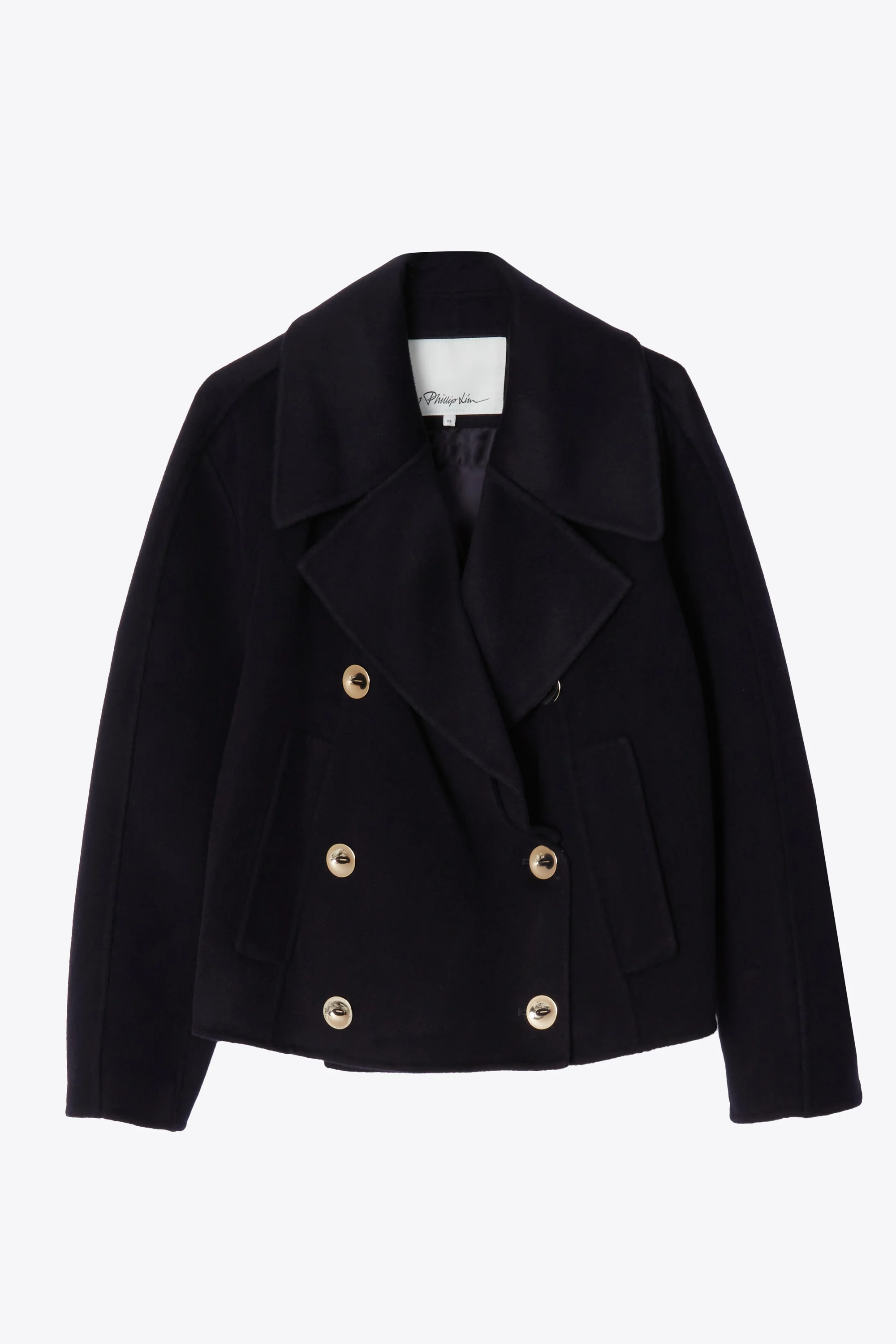 Convertible Cropped Peacoat