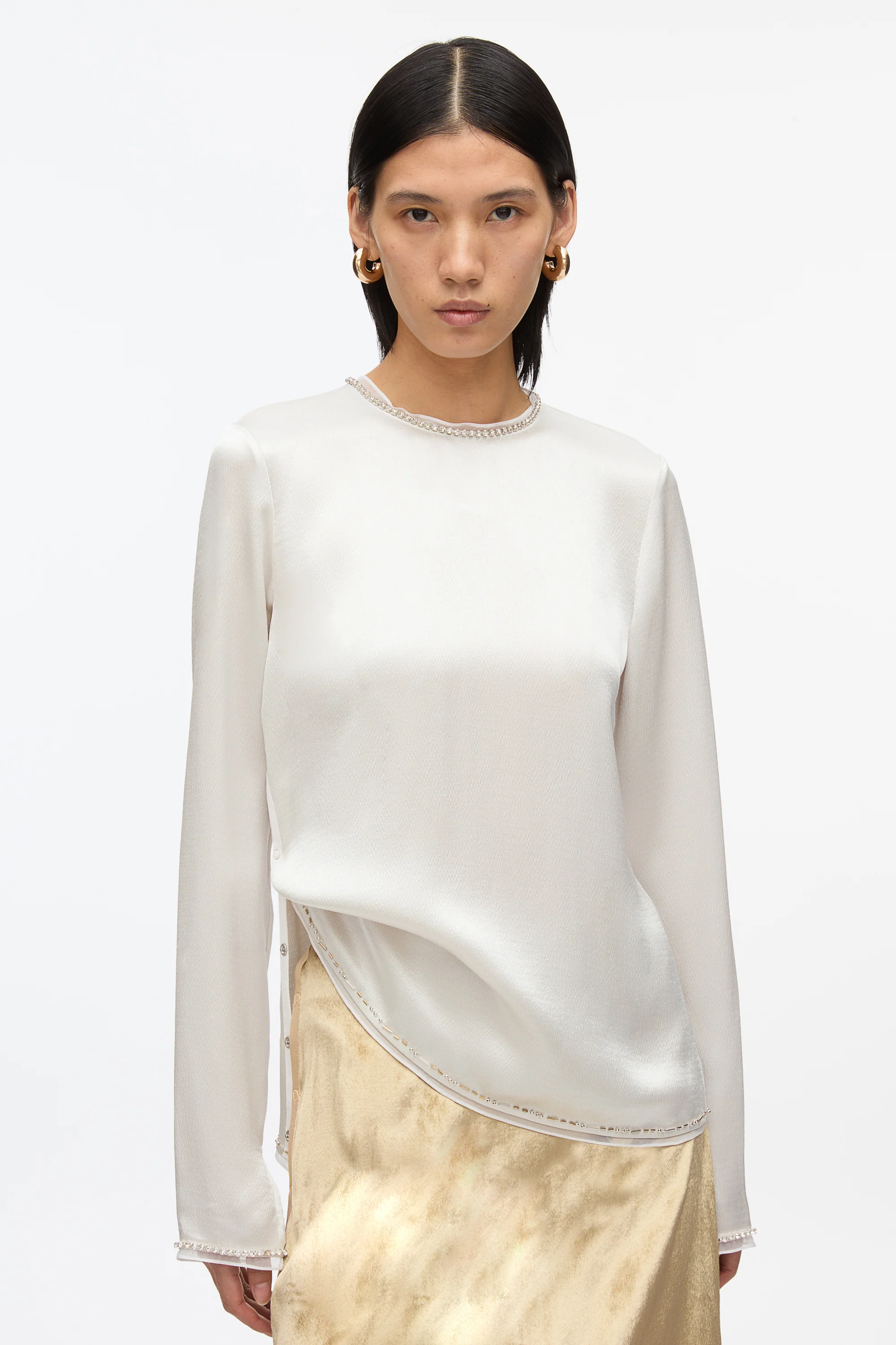 Satin Top With Crystal Embellishment - Image 4