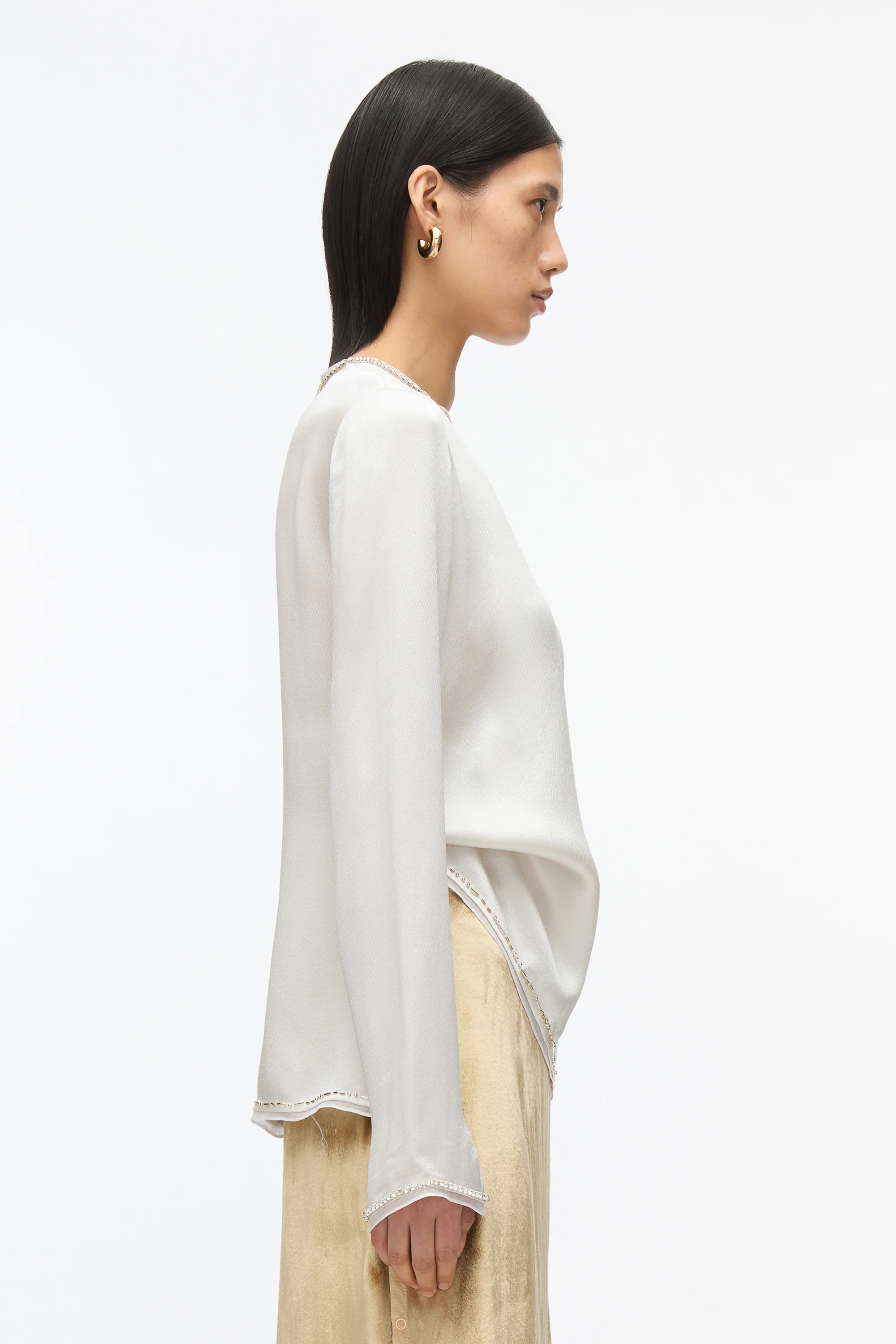 Satin Top With Crystal Embellishment - Image 5