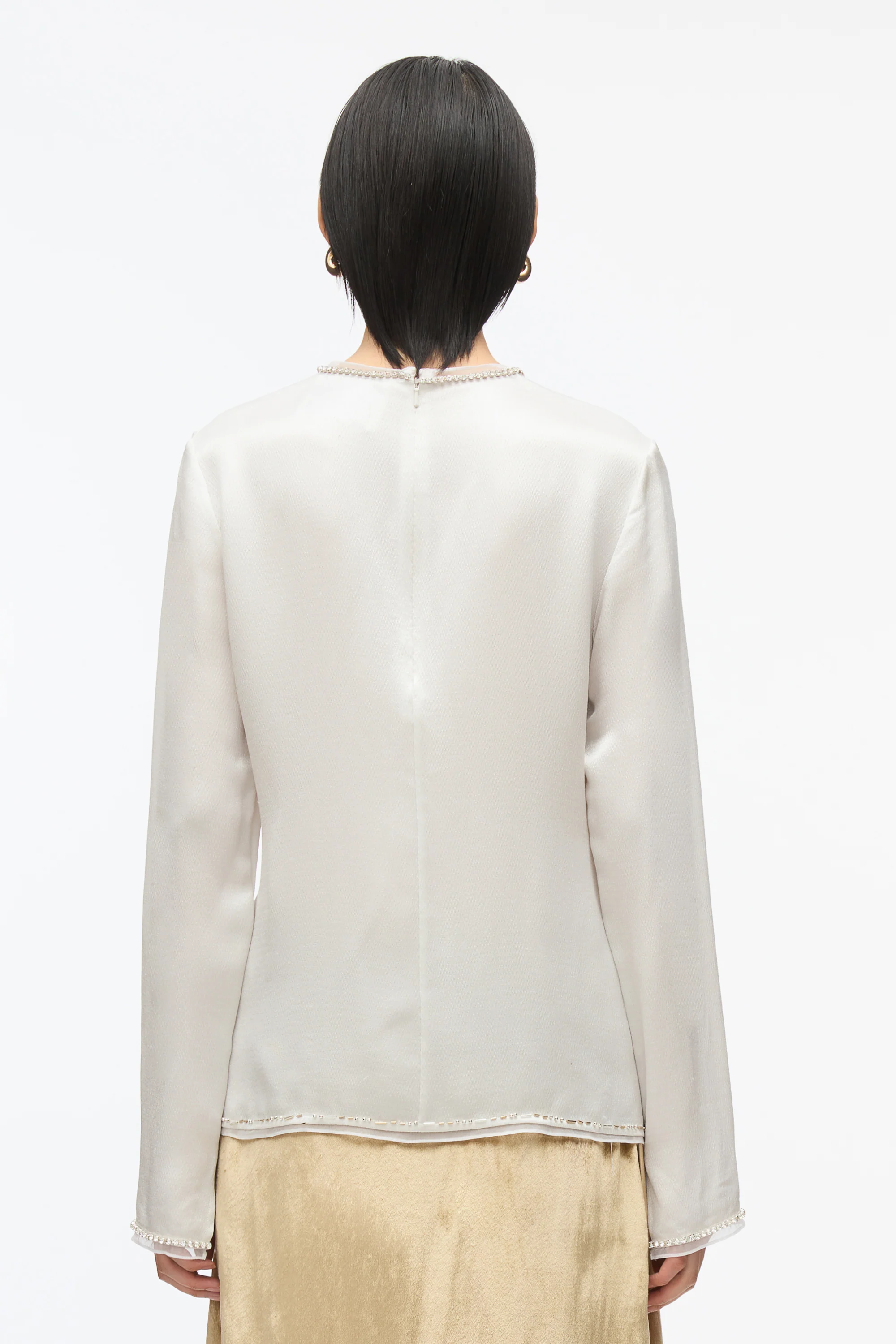 Satin Top With Crystal Embellishment - Image 6