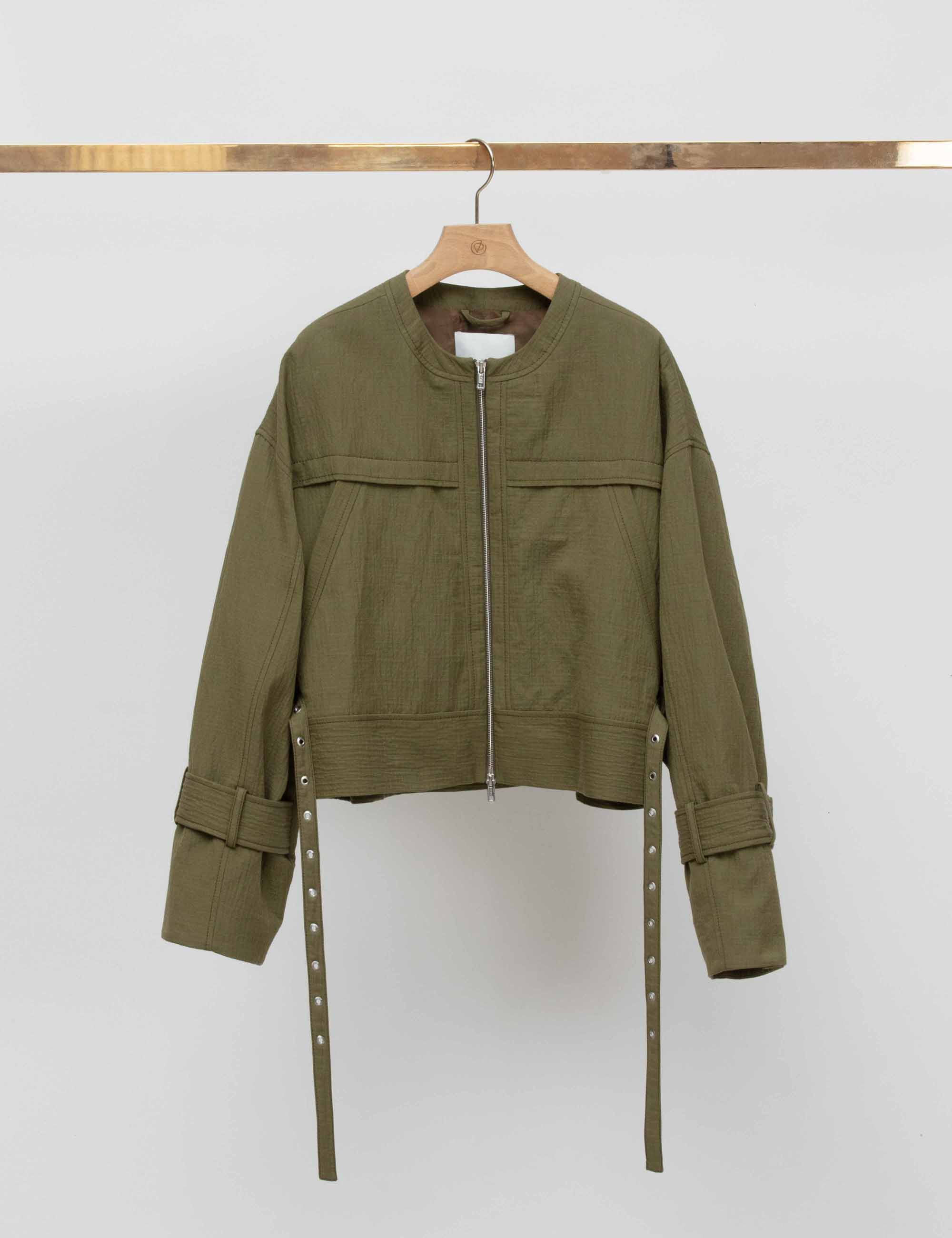 Cotton Linen Boxy Utility Jacket - Image 2