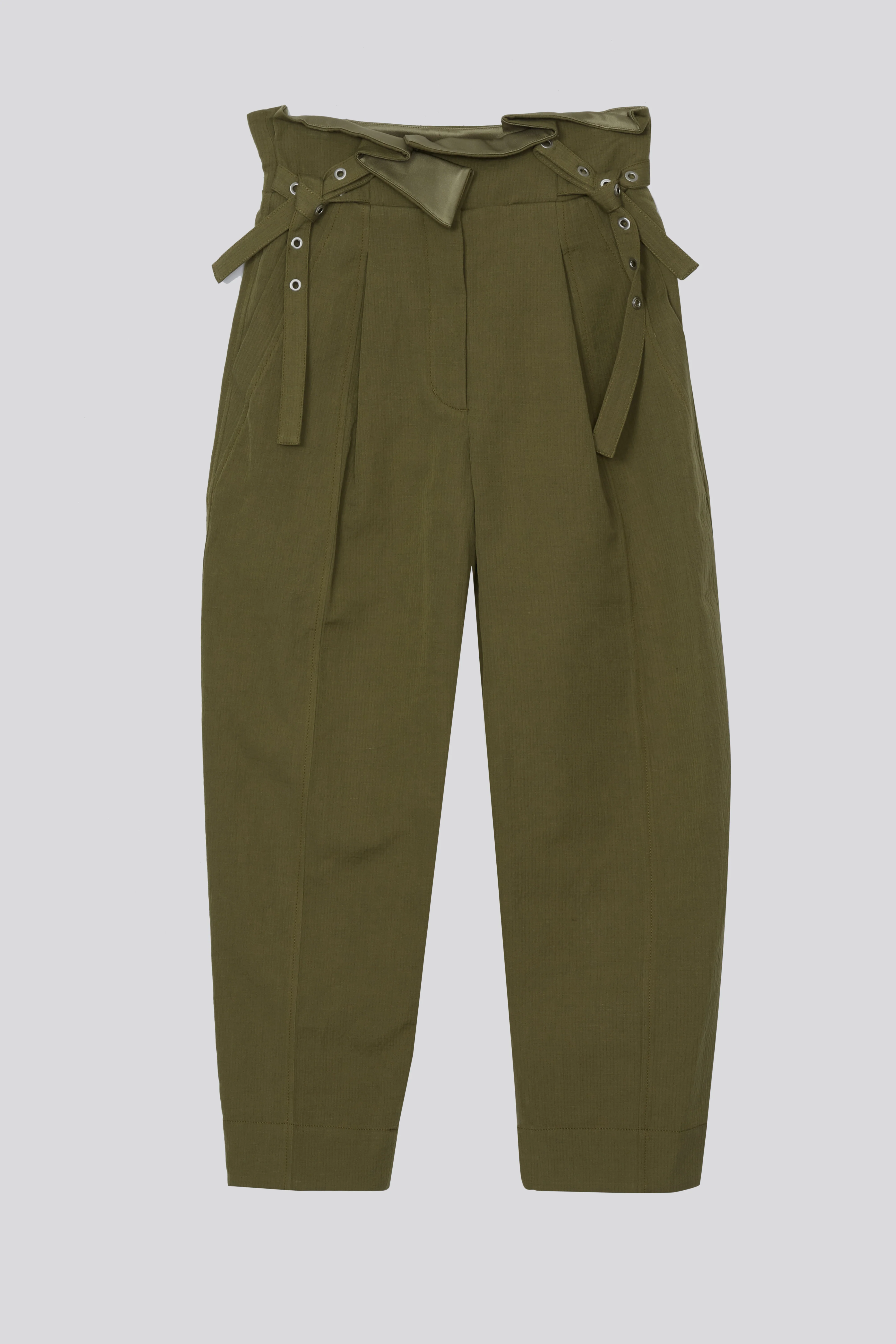 Cotton Linen Paperbag Pant - Image 2