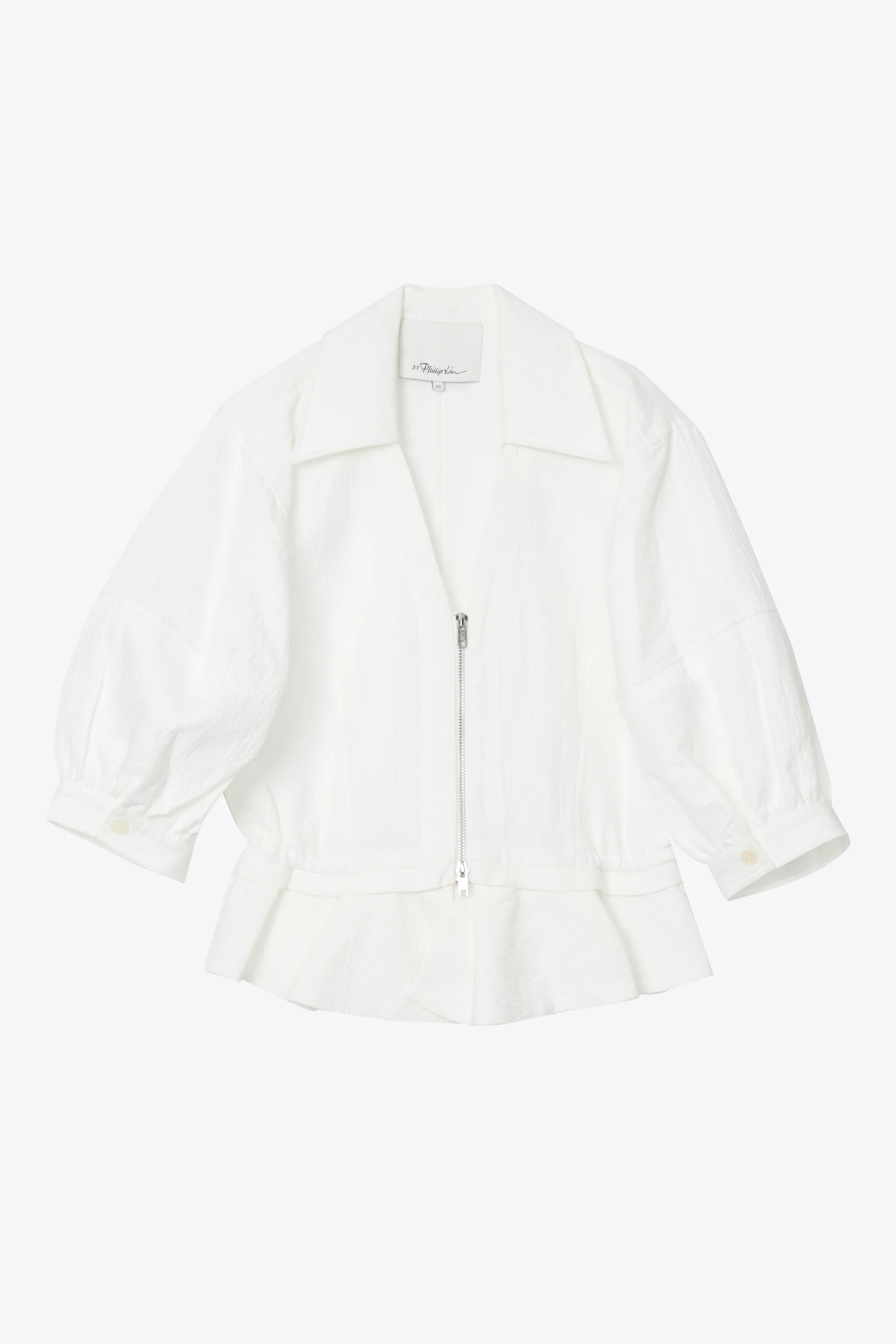 Puff Sleeve Zip Top