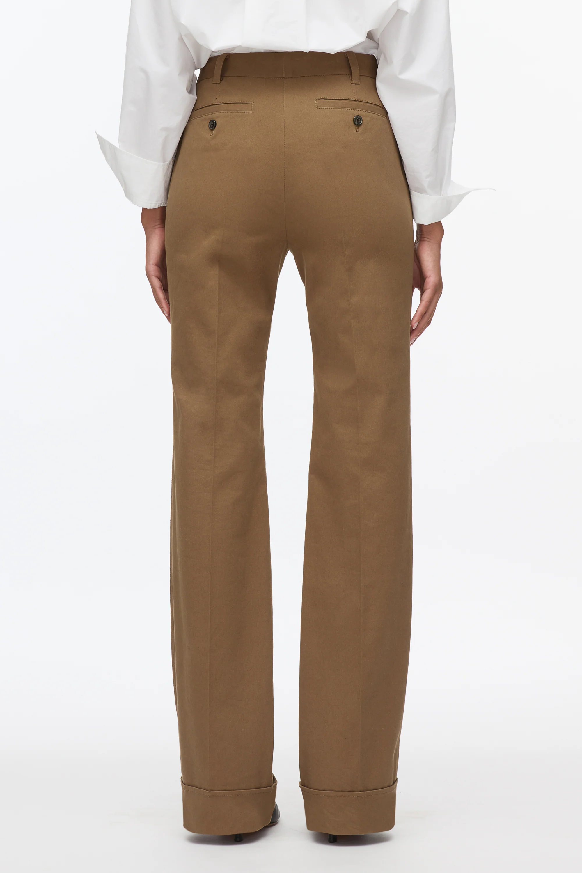 Cuffed Kick Flare Trouser - Image 10