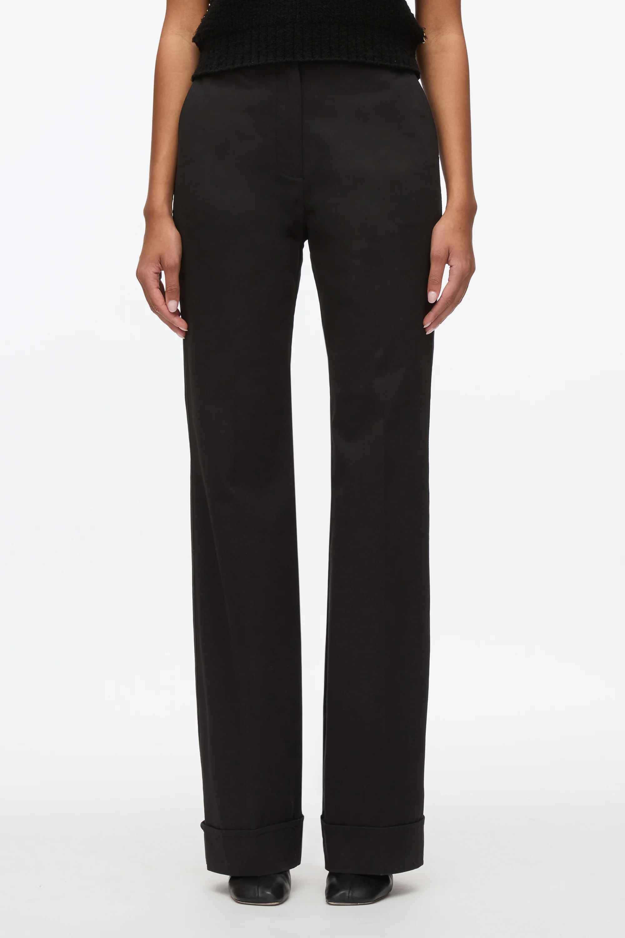 Cuffed Kick Flare Trouser - Image 3