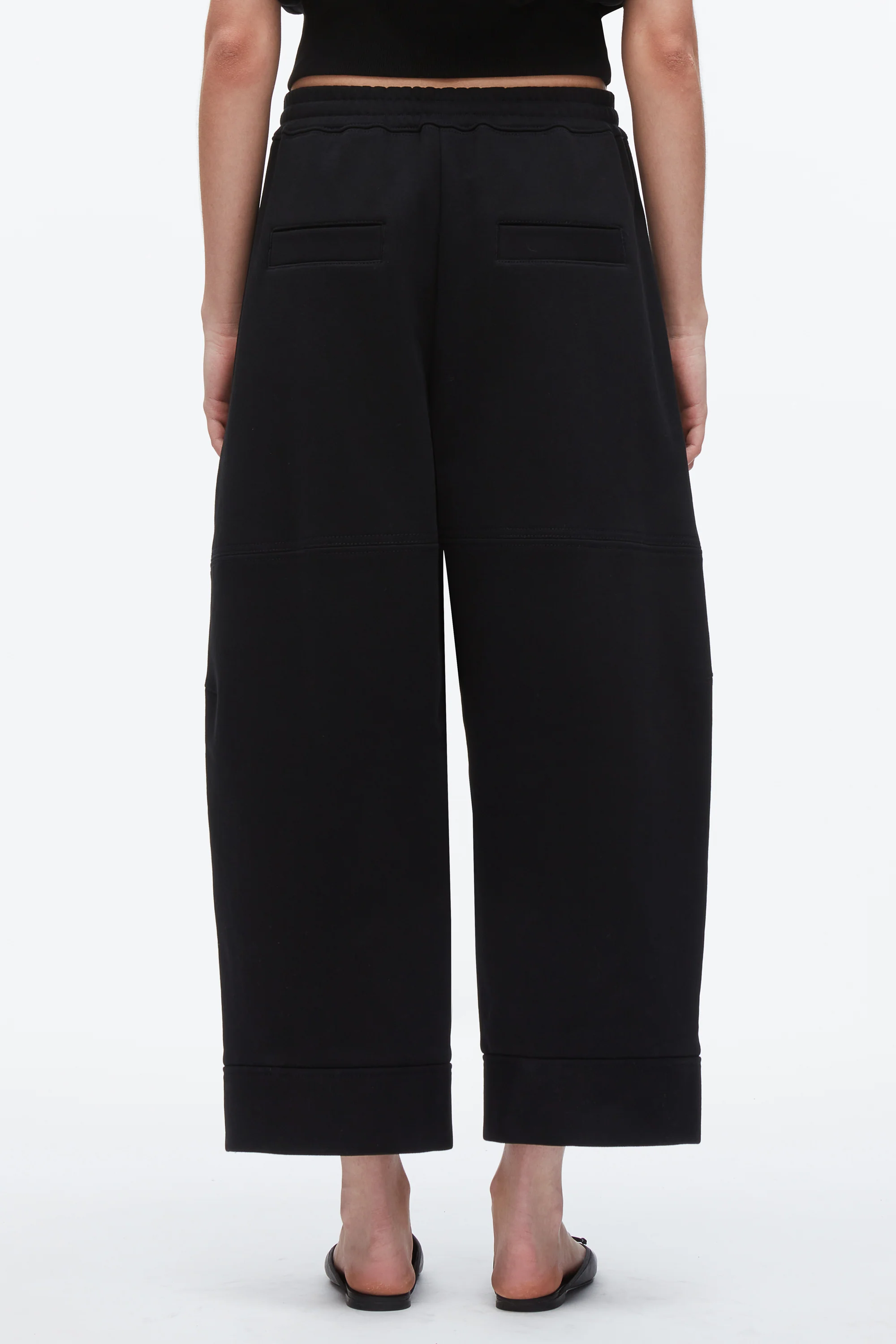 Curved Leg Cropped Sweatpant - Image 10