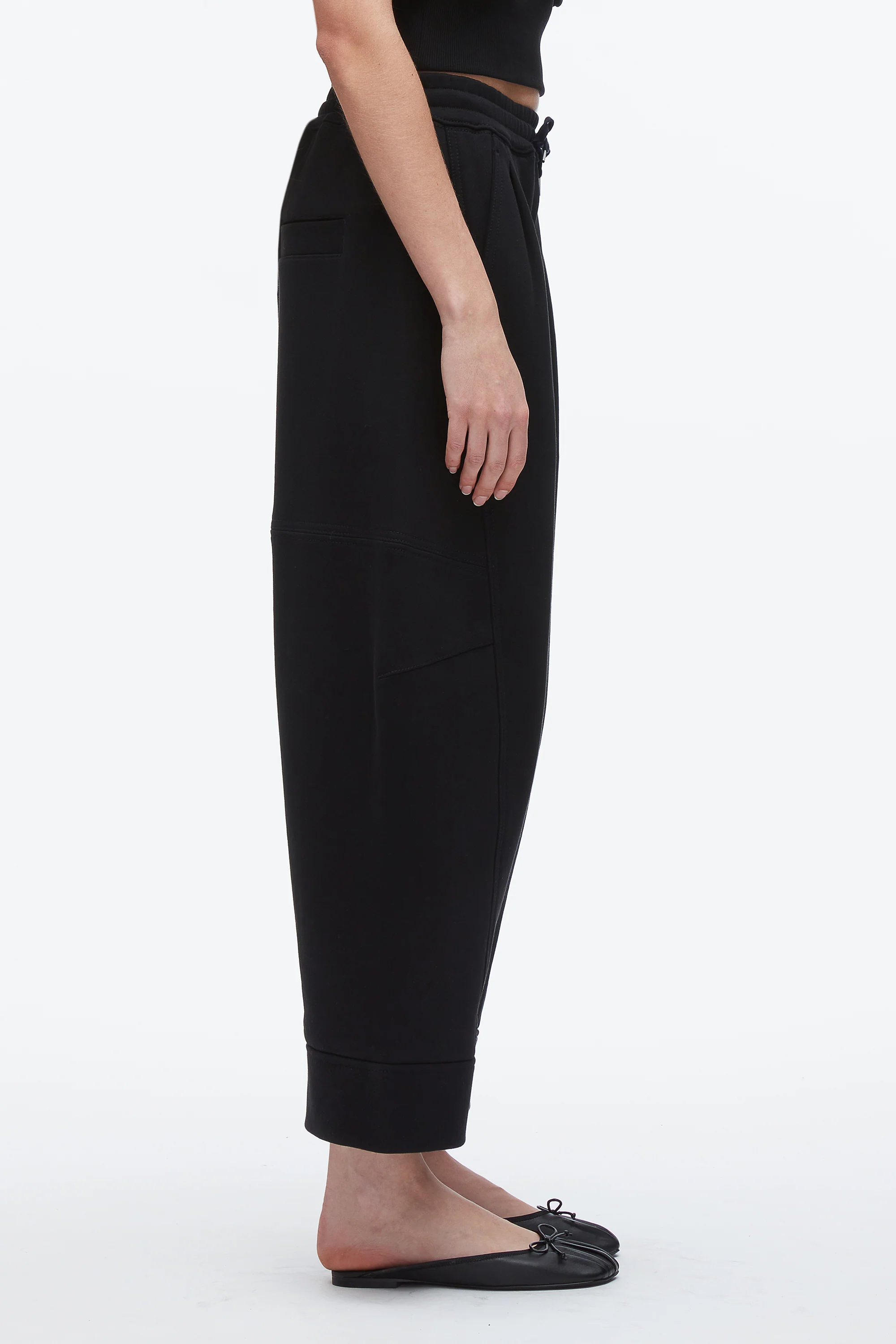 Curved Leg Cropped Sweatpant - Image 11
