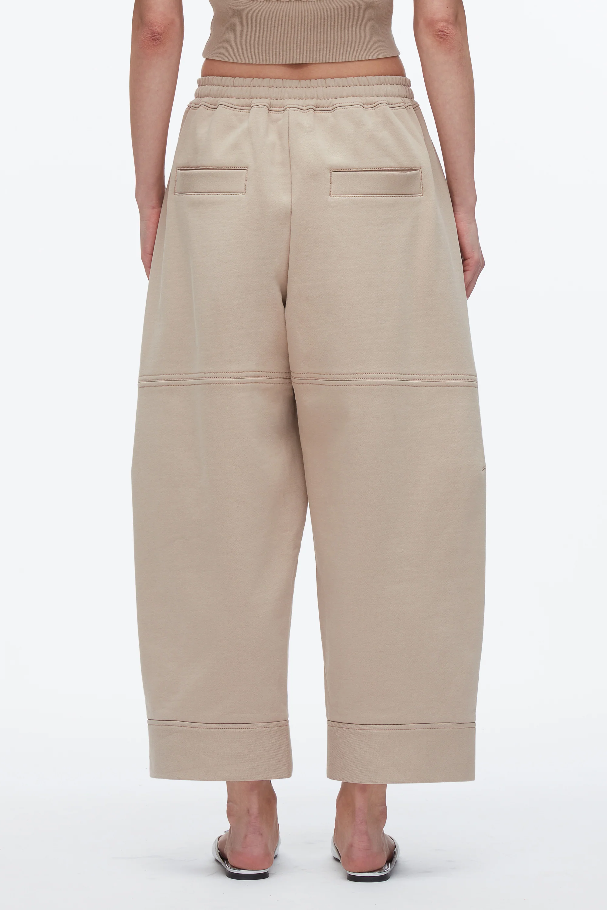 Curved Leg Cropped Sweatpant - Image 5