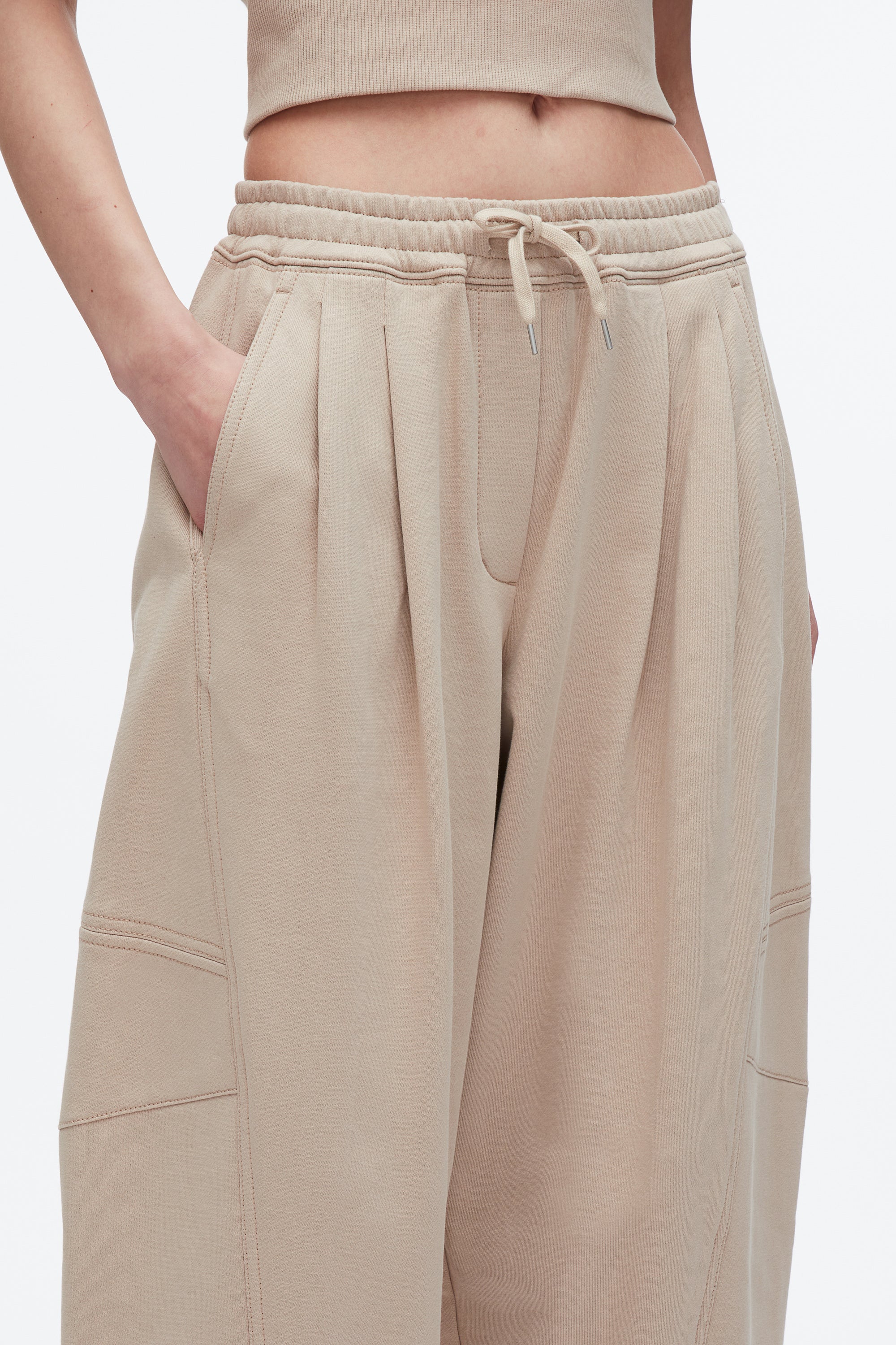 Curved Leg Cropped Sweatpant - Image 6