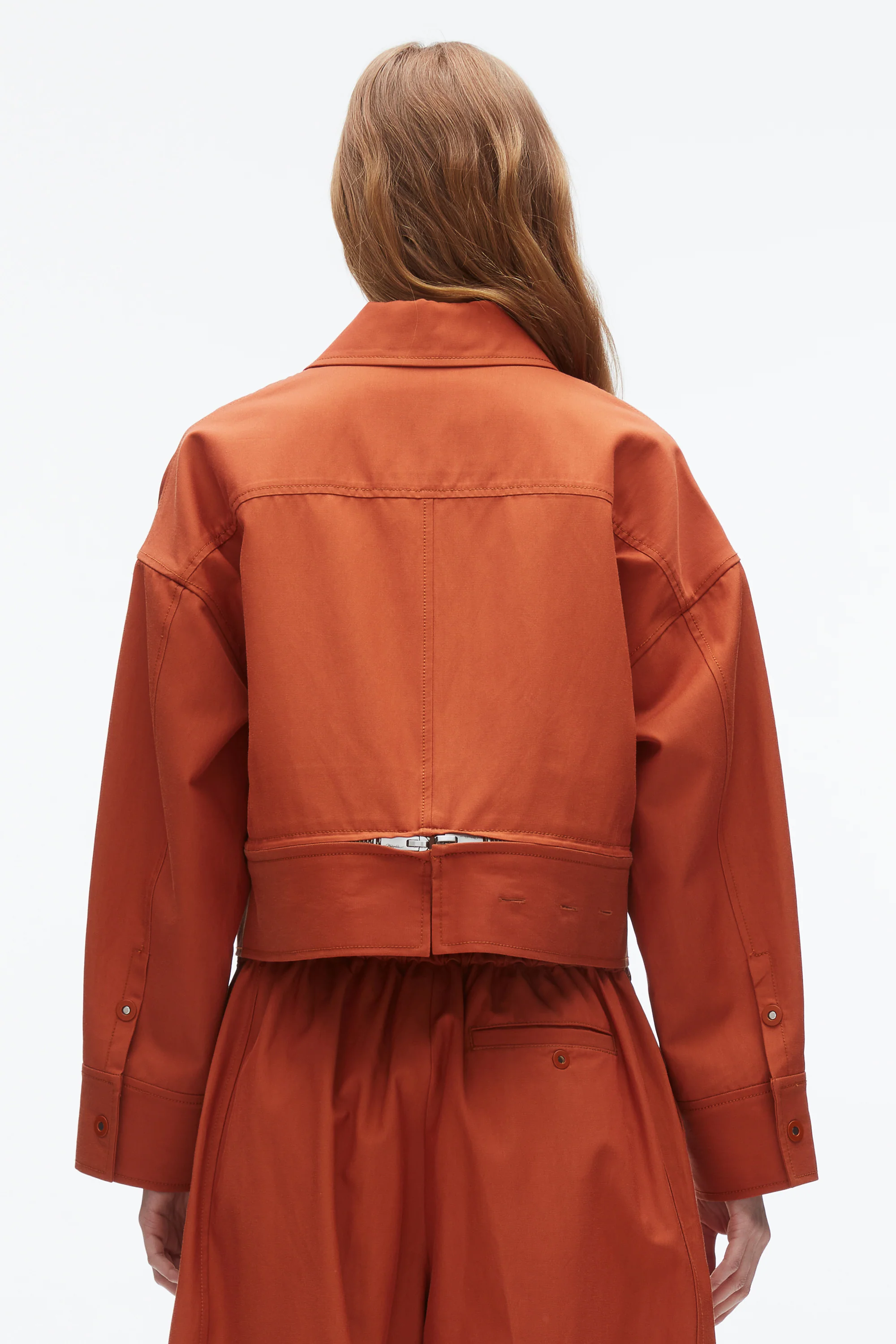 Double Zip Cropped Utility Jacket - Image 5