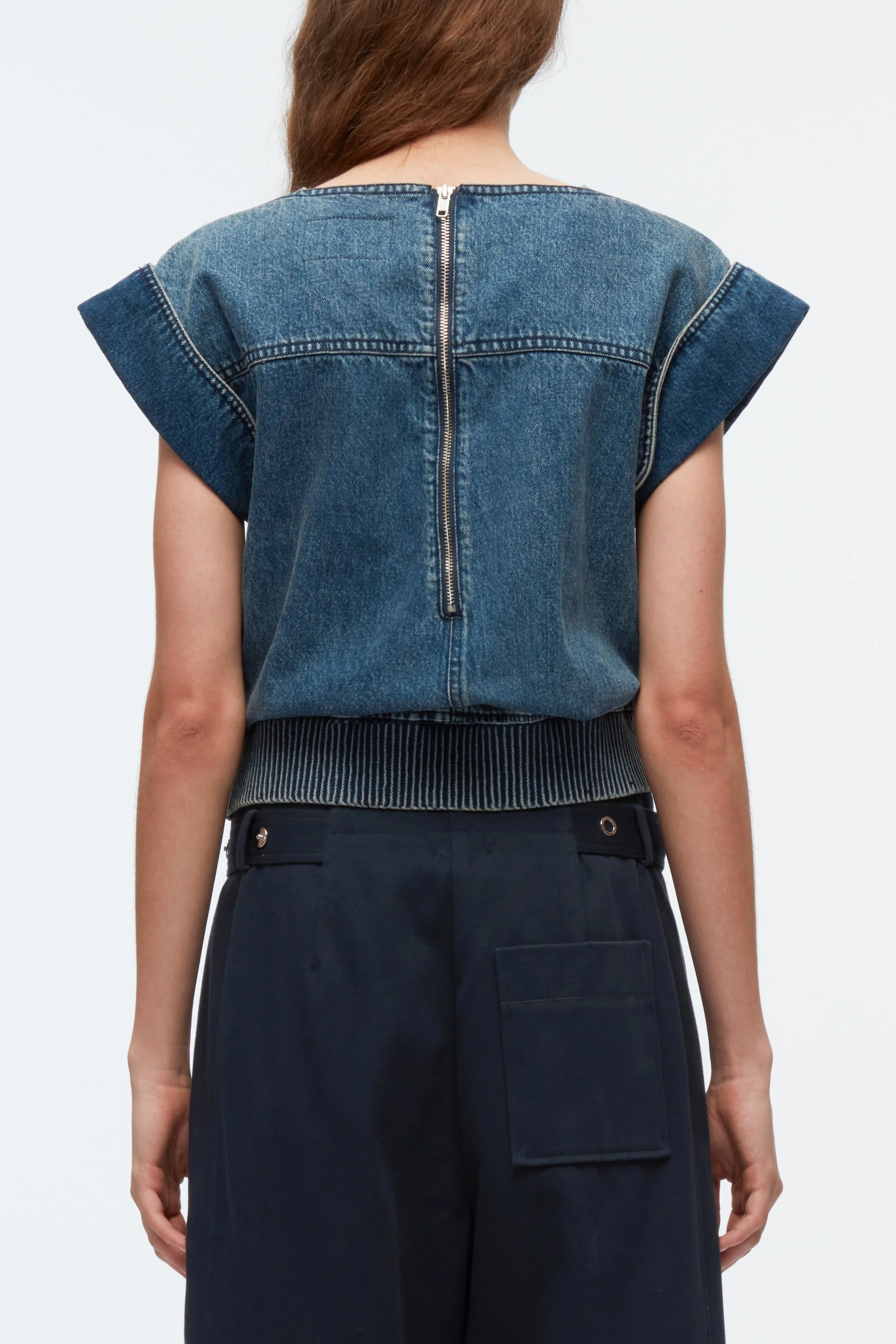 Deconstructed Denim Top - Image 4