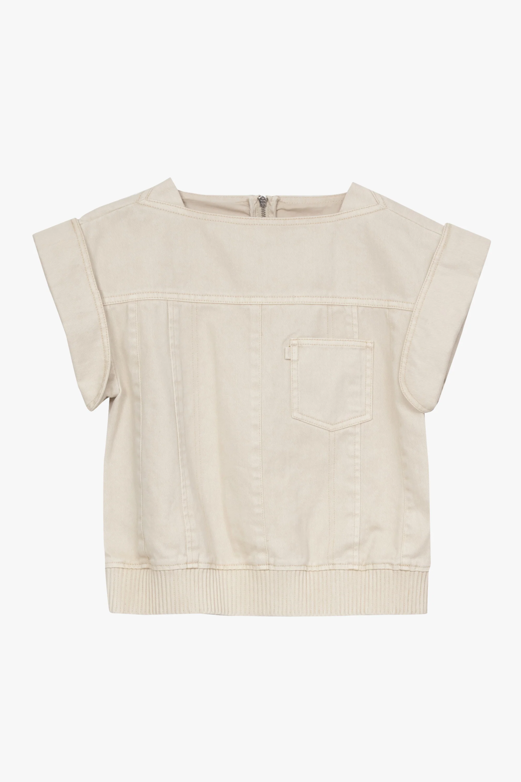 Deconstructed Denim Top - Image 5