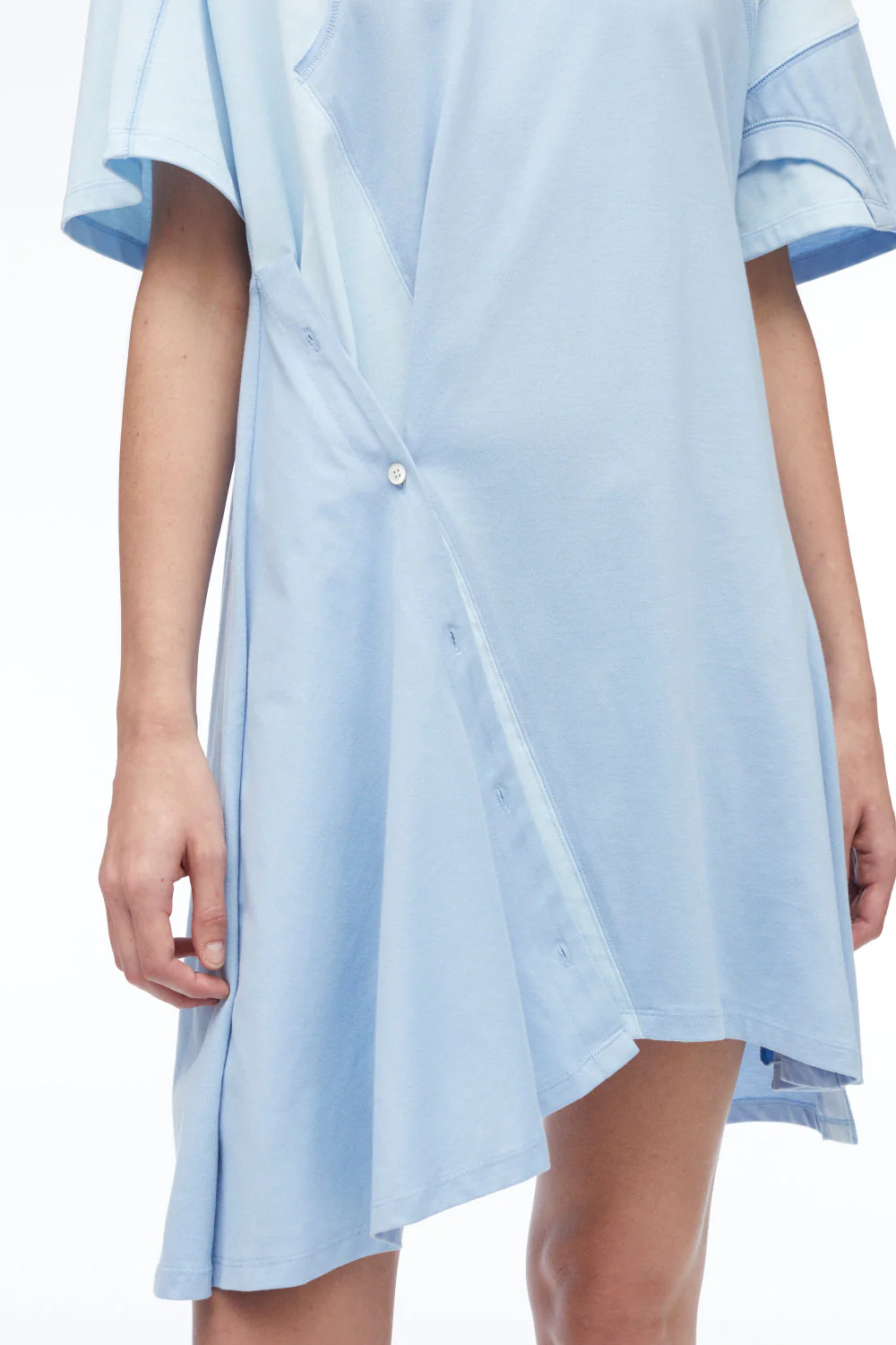 Deconstructed Jersey T-Shirt Dress - Image 3