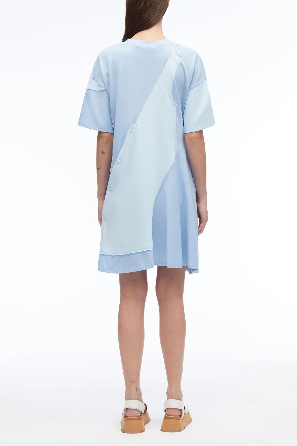 Deconstructed Jersey T-Shirt Dress - Image 5