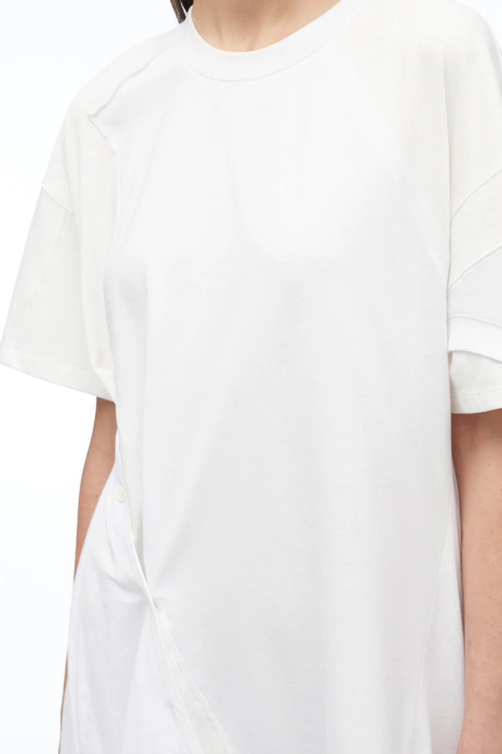 Deconstructed Jersey T-Shirt Dress - Image 7