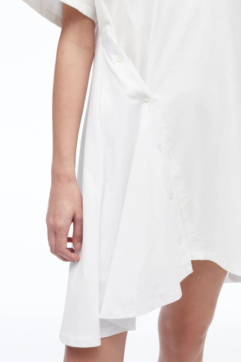 Deconstructed Jersey T-Shirt Dress - Image 8