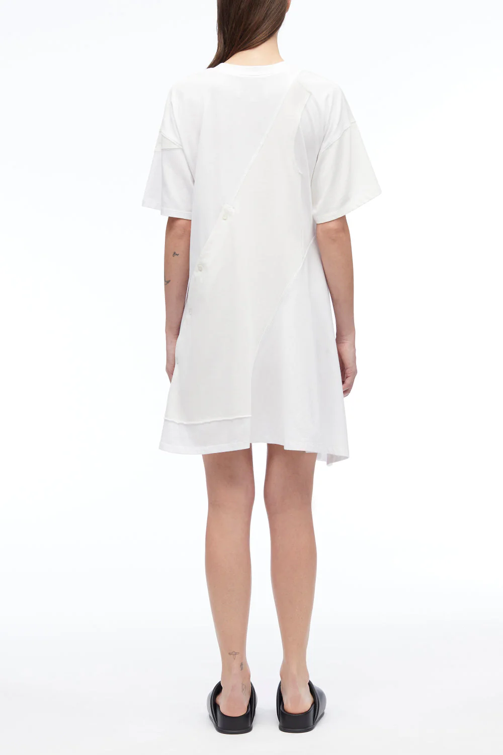 Deconstructed Jersey T-Shirt Dress - Image 9