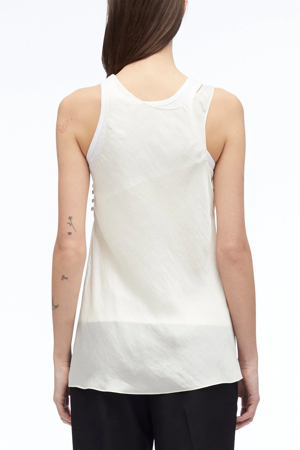 Deconstructed Jersey Tunic With Lace - Image 9
