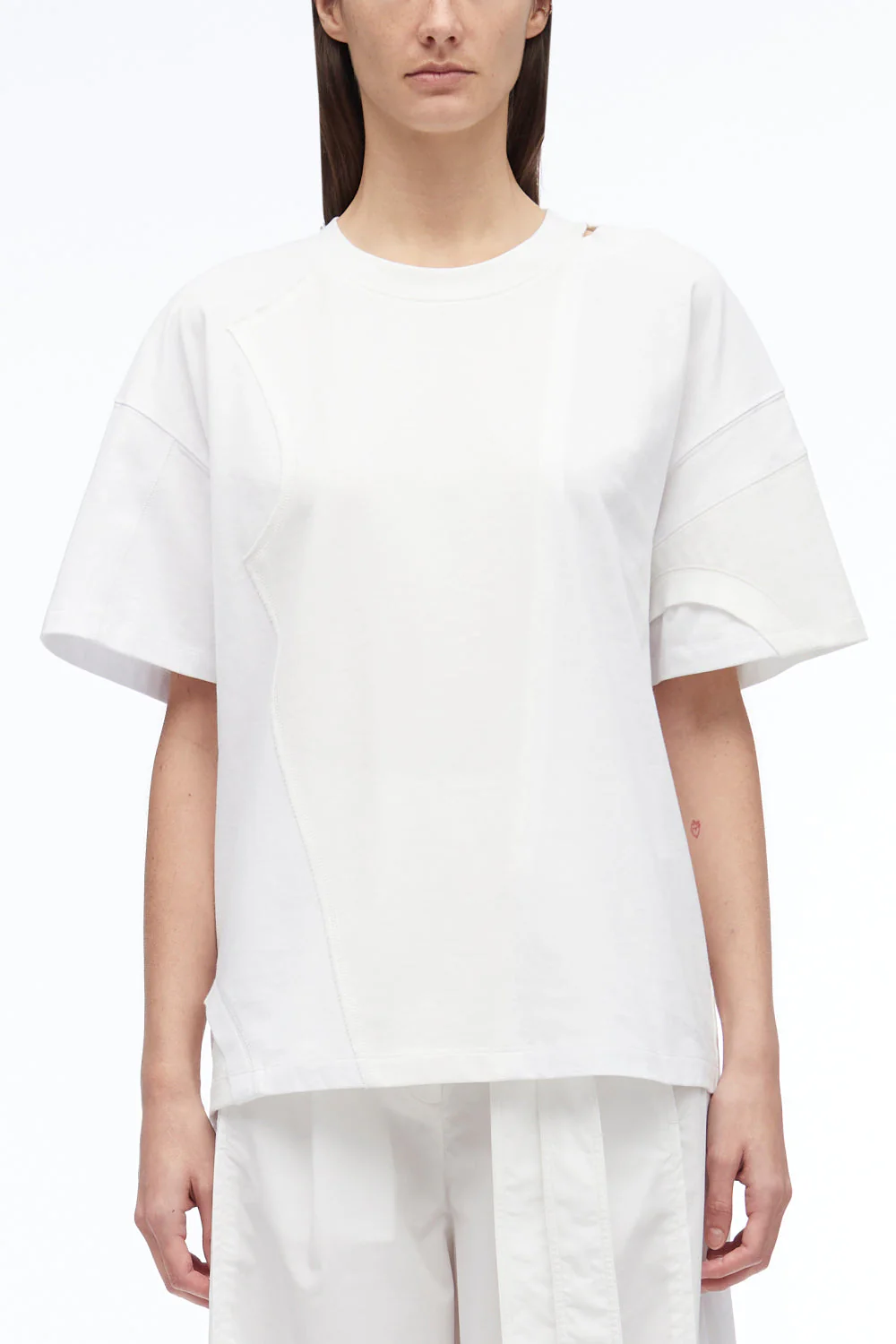 Deconstructed Jersey Crewneck T-Shirt - Image 2