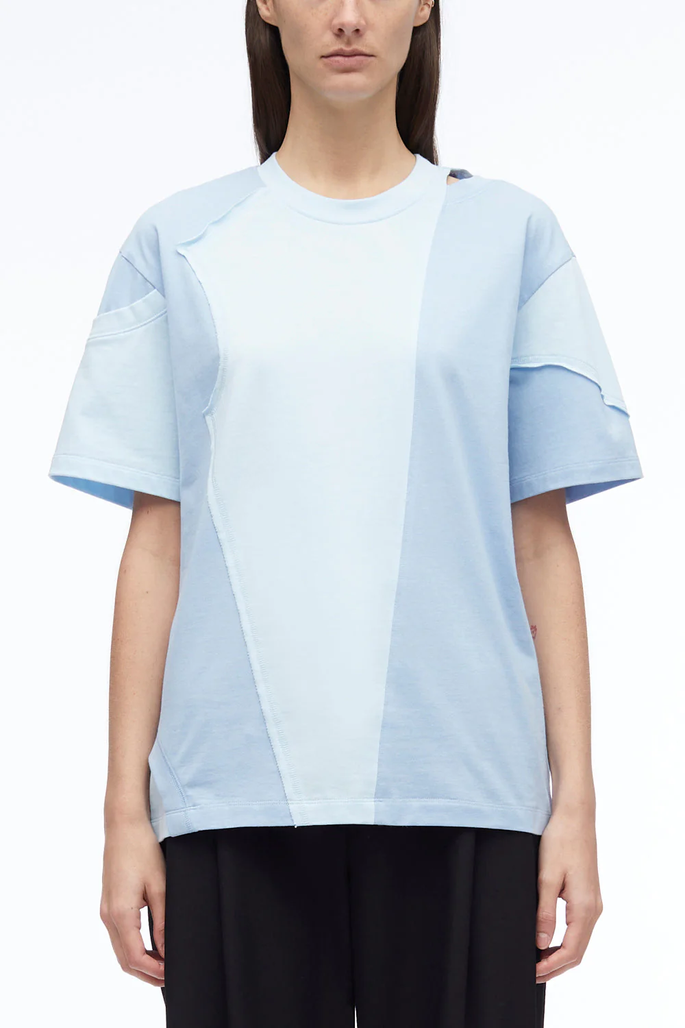 Deconstructed Jersey Crewneck T-Shirt - Image 7