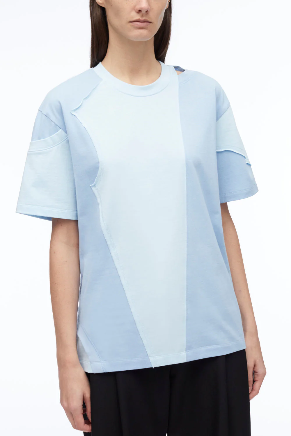 Deconstructed Jersey Crewneck T-Shirt - Image 8
