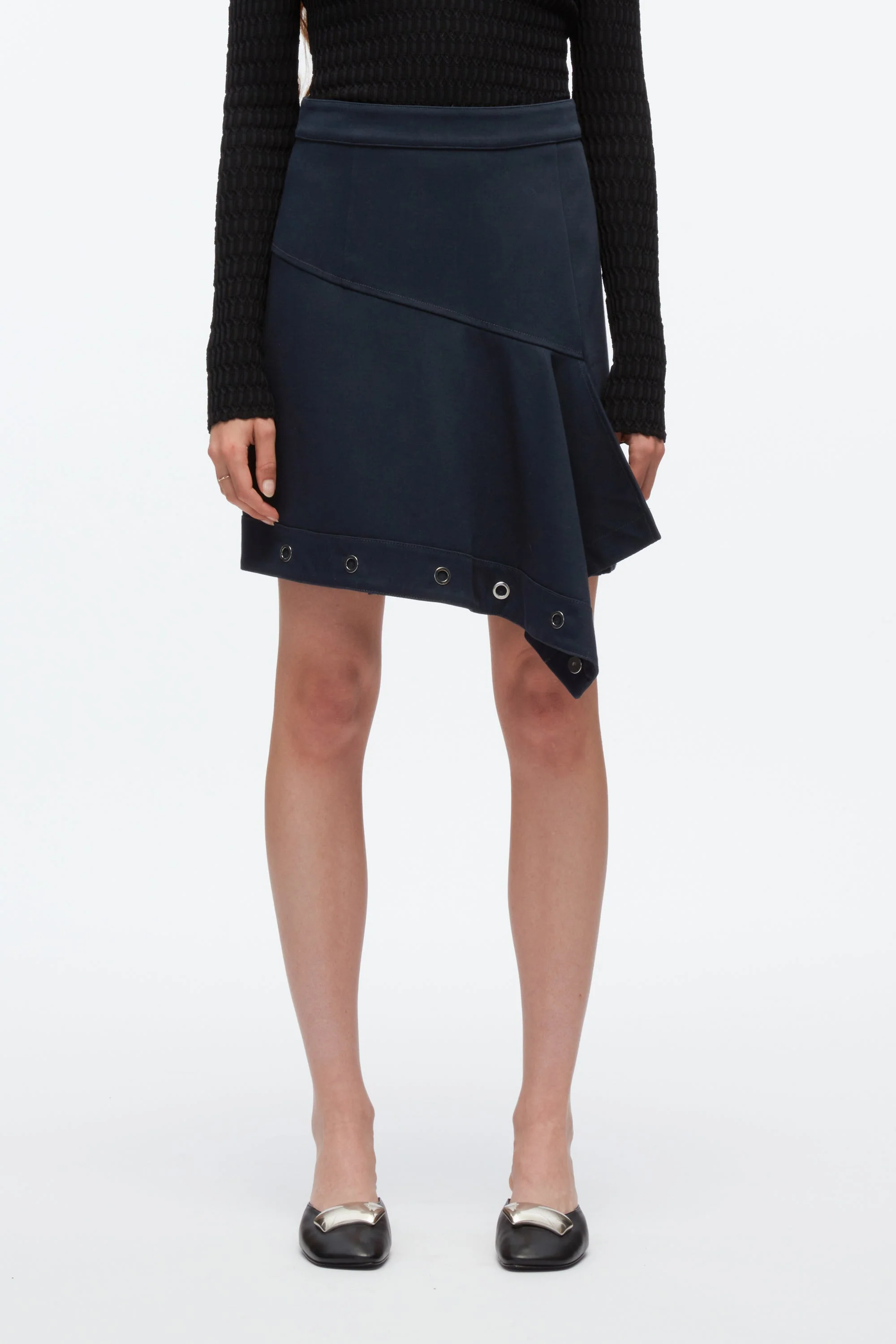 Deconstructed Utility Skirt With Eyelets - Image 8