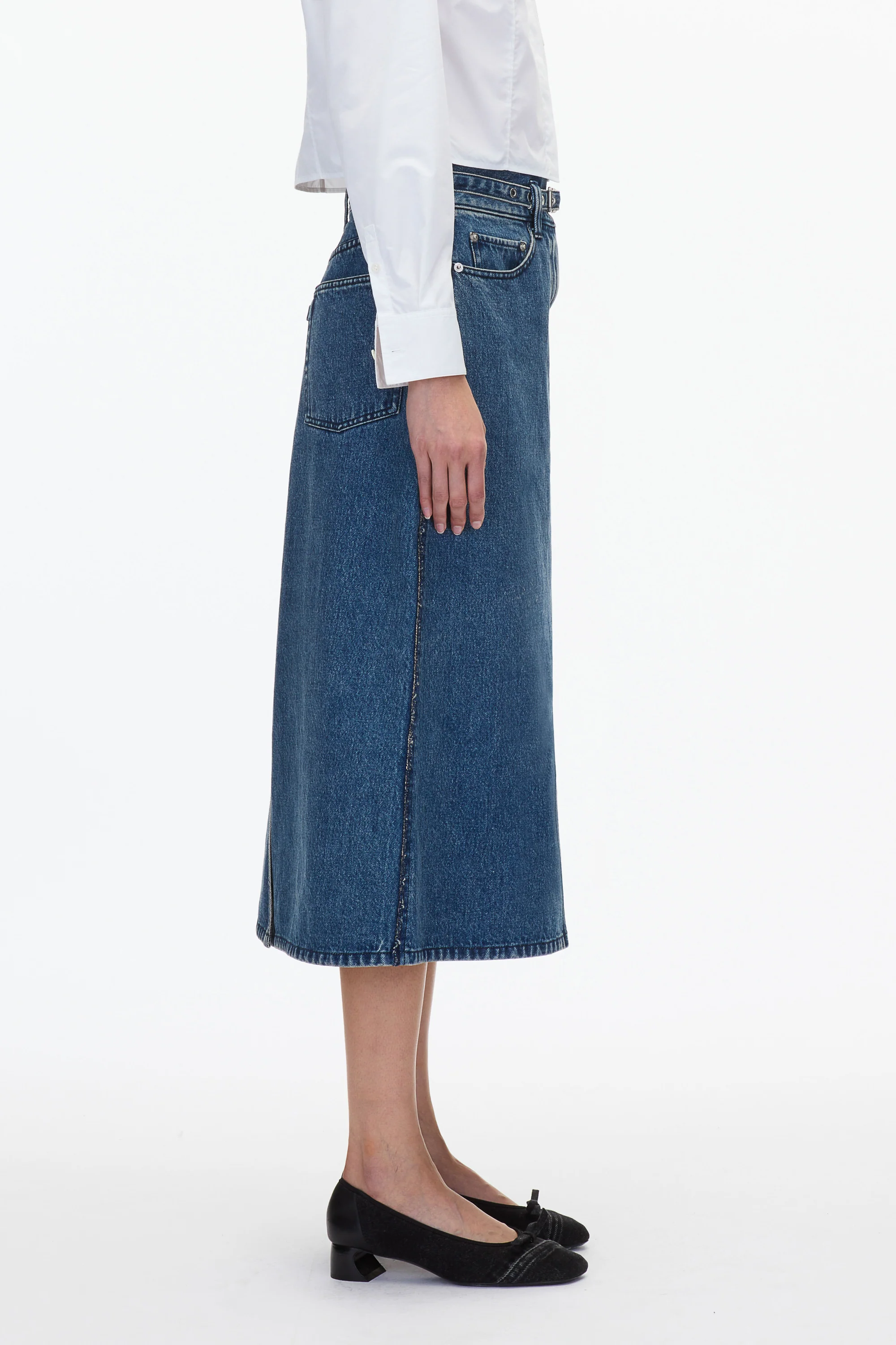 Denim A-Line Skirt - Image 3