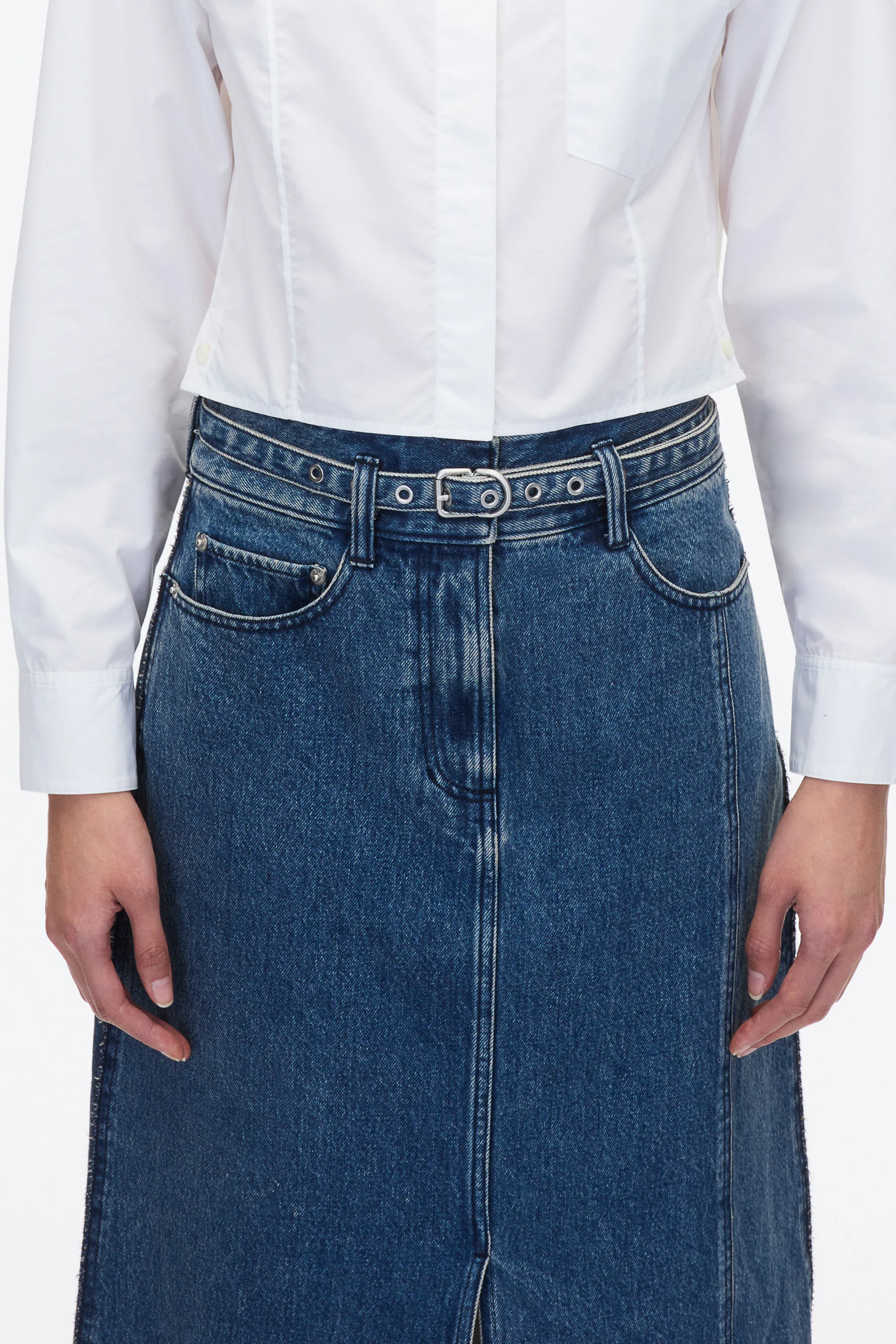 Denim A-Line Skirt - Image 5