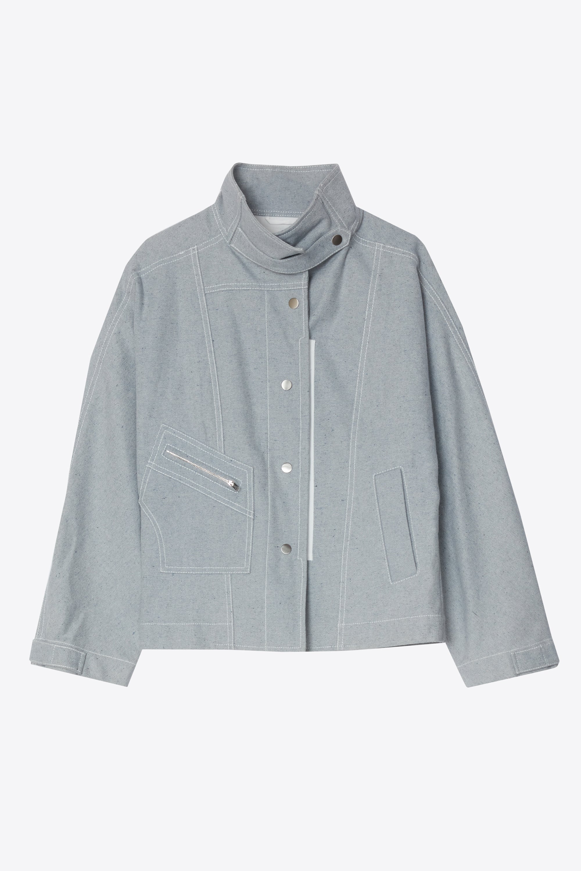 Denim Biker Jacket - Image 2