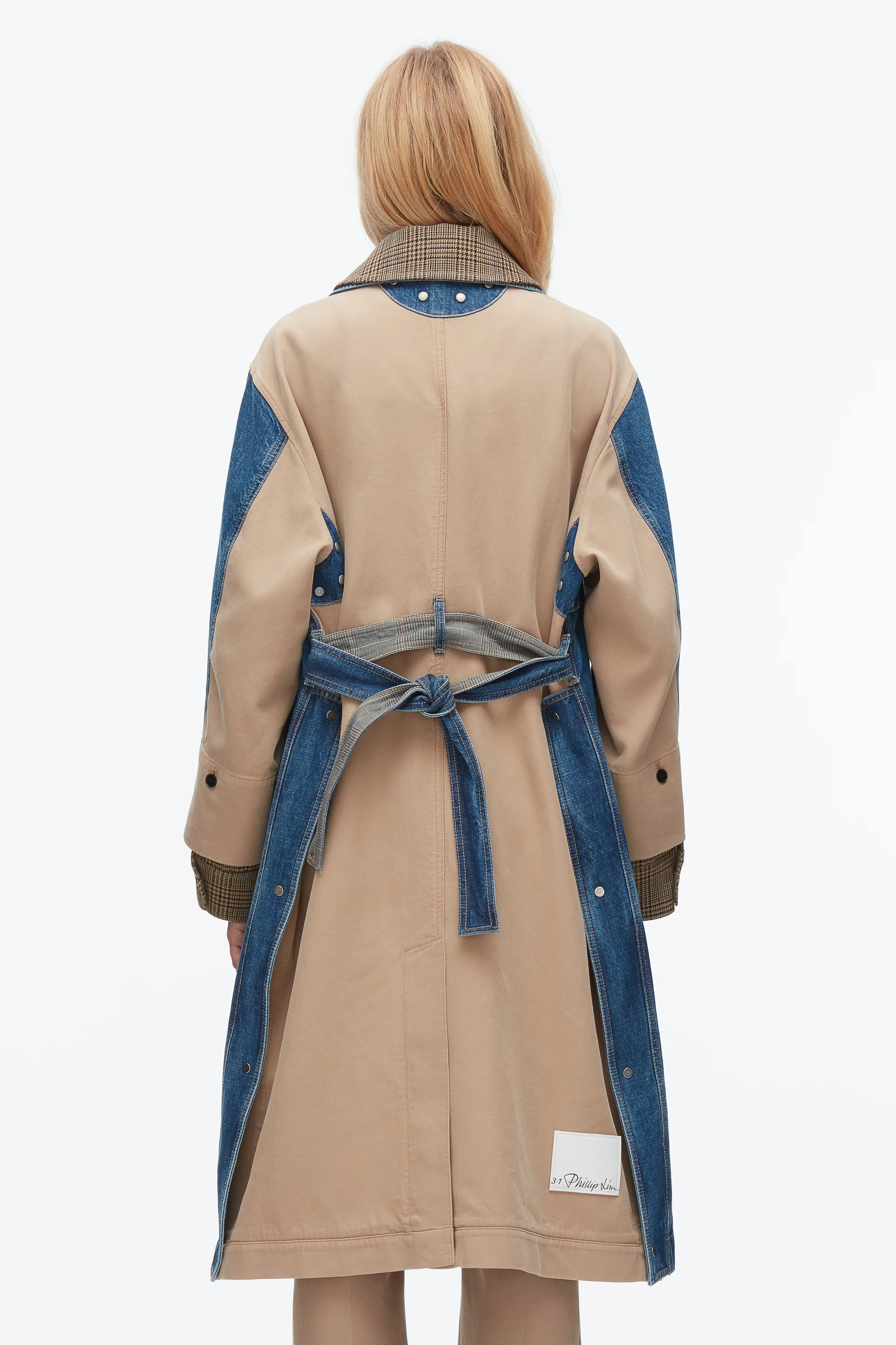 Denim Combo Trench - Image 5