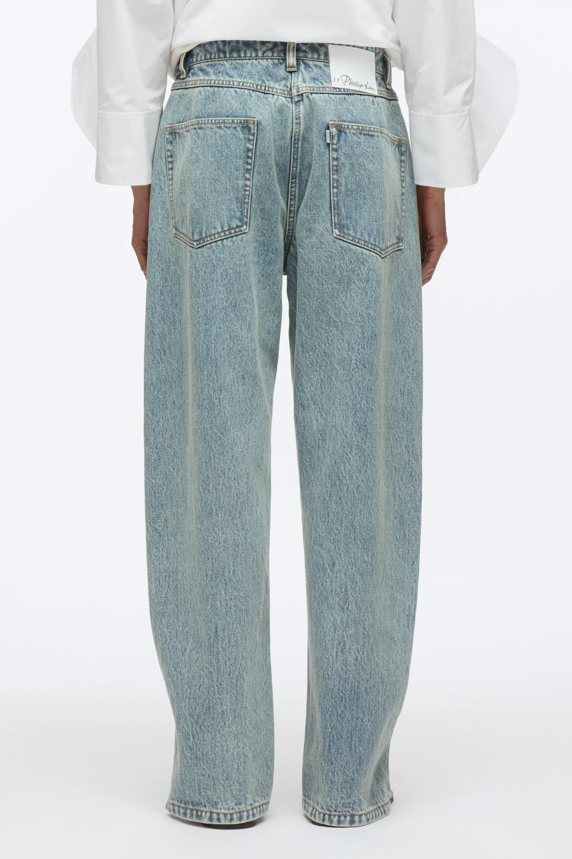 Curve Denim Pant with Zippers - Image 5