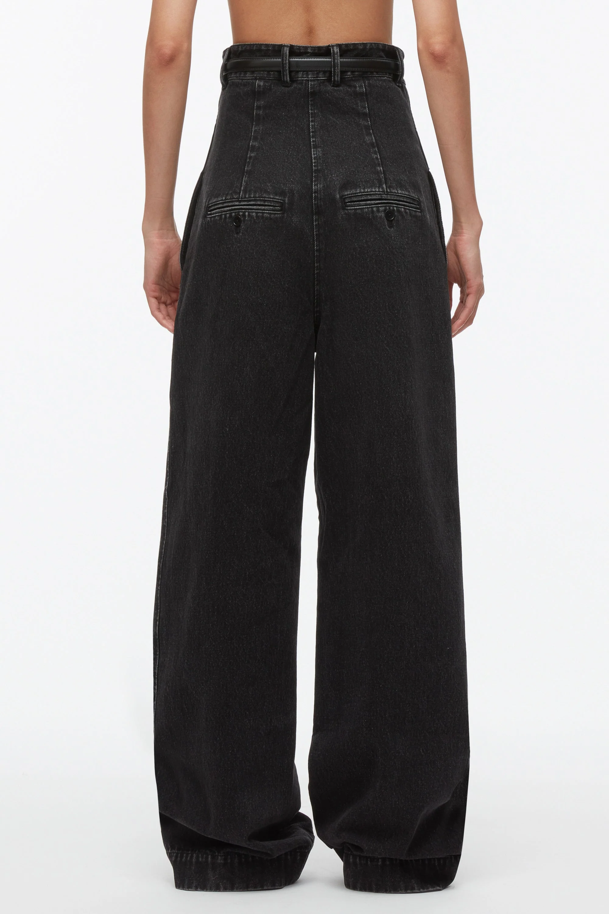 Denim Extreme High Waisted Trouser - Image 5