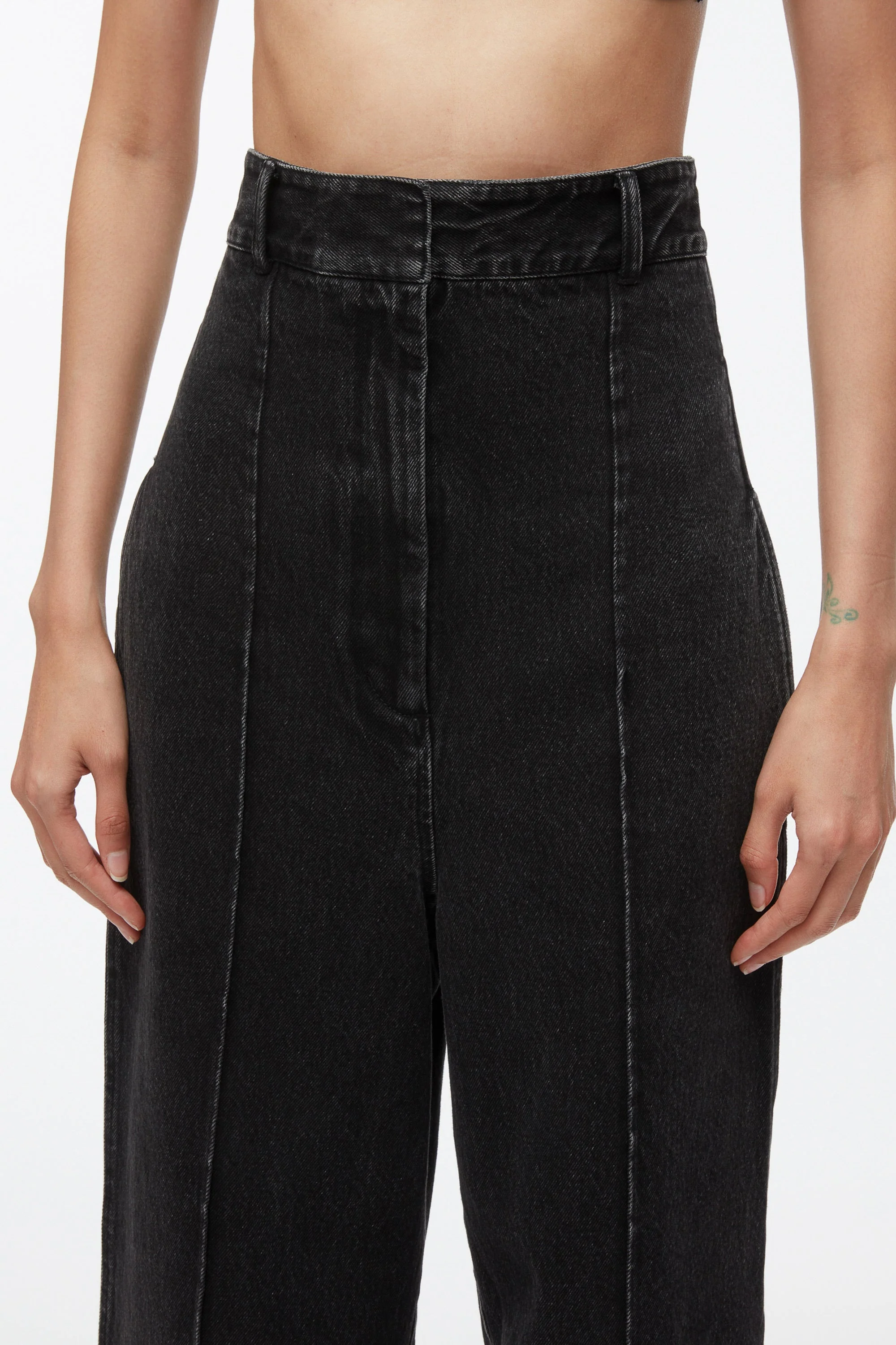 Denim Extreme High Waisted Trouser - Image 6