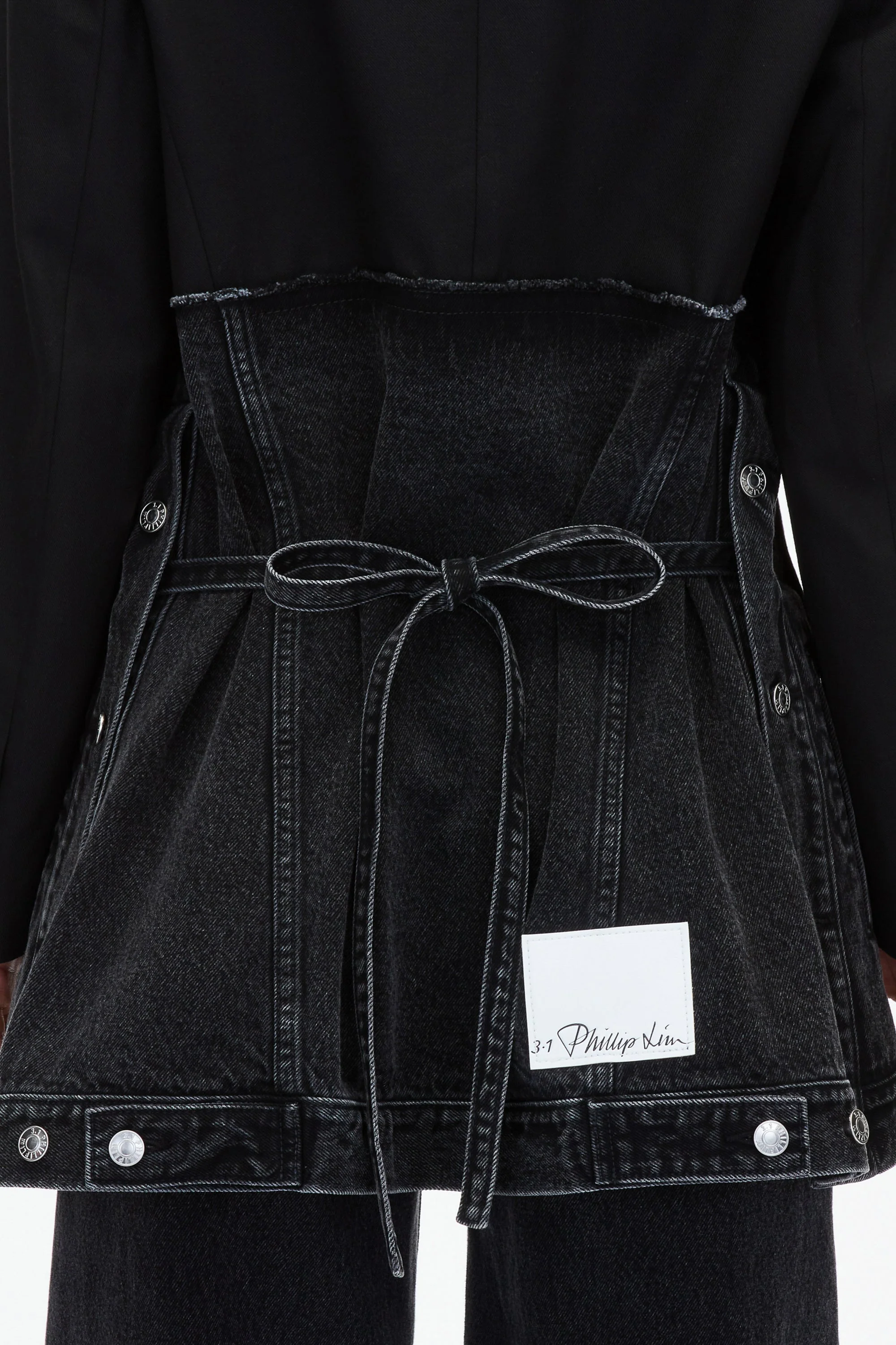 Oversized Hybrid Denim Blazer - Image 5