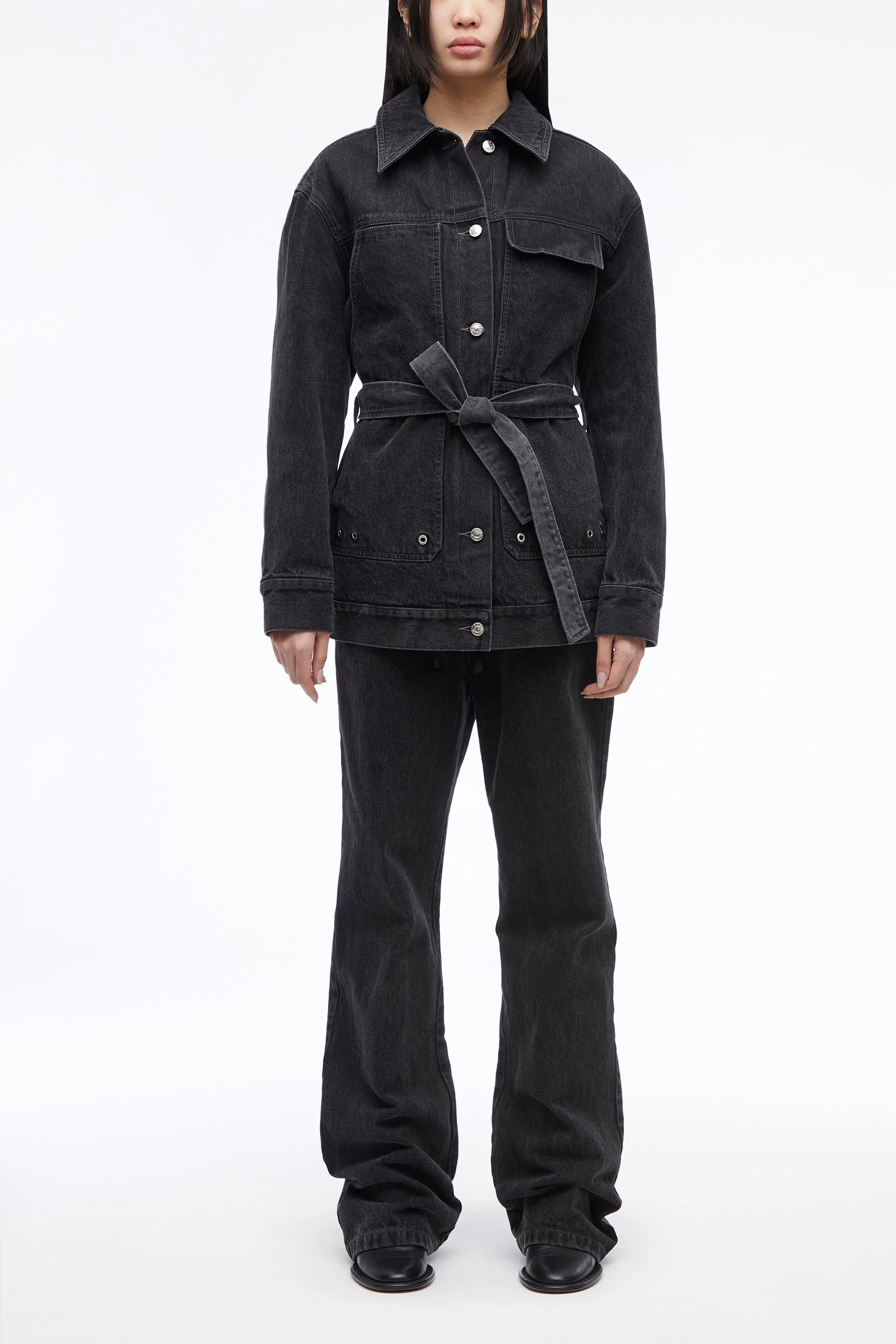 Denim Quilted Chore Jacket - Image 2