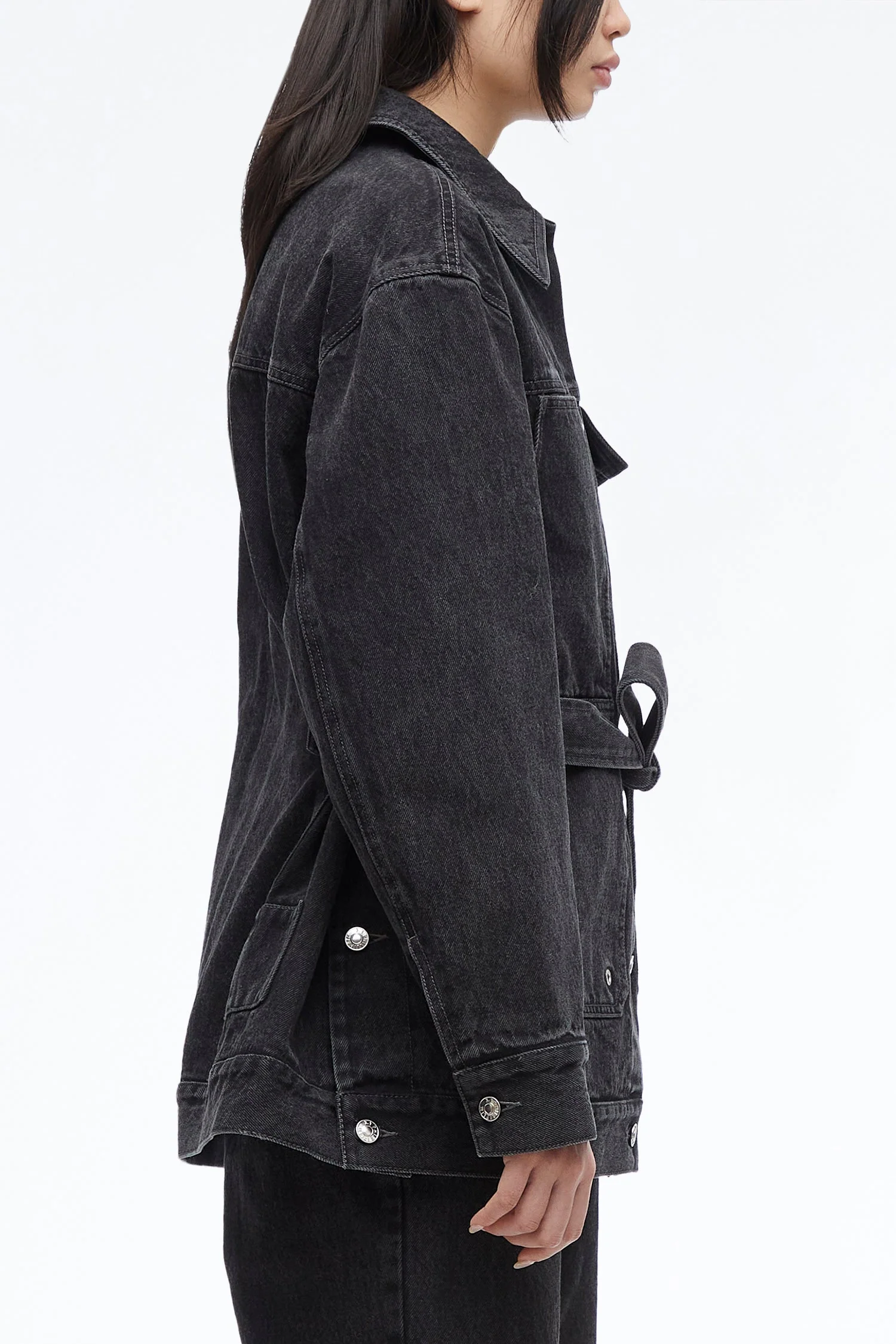 Denim Quilted Chore Jacket - Image 4