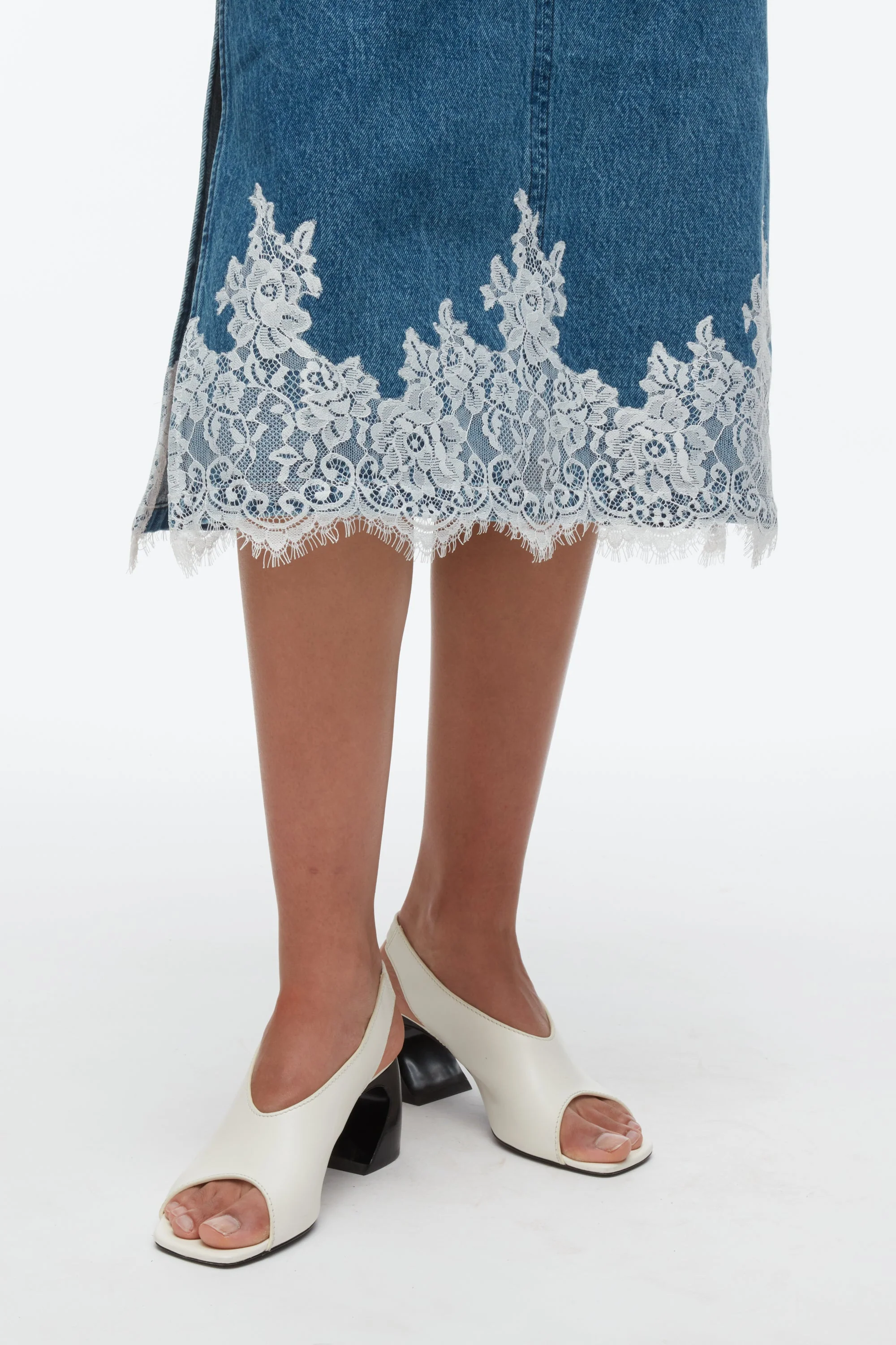 Denim Slip Dress - Image 5