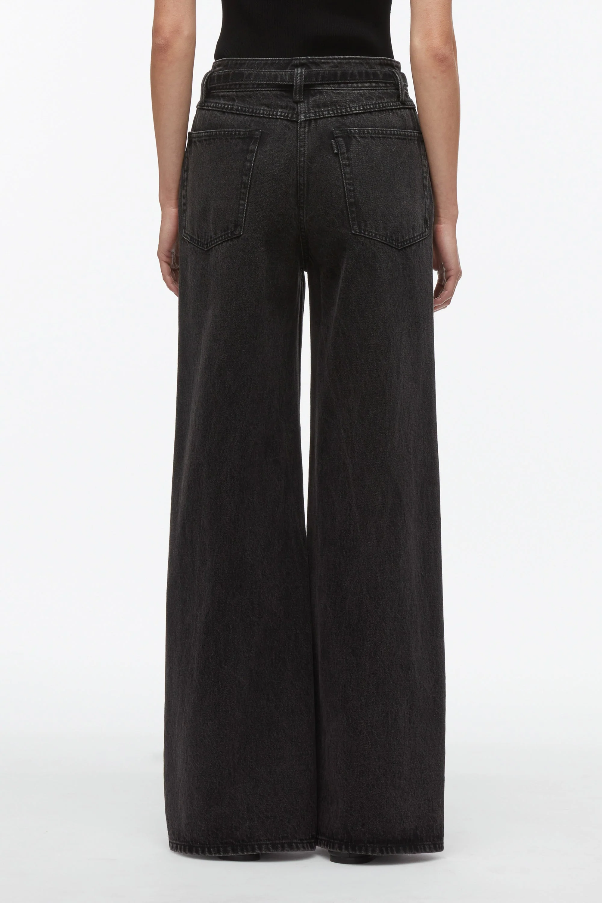 Wide Leg Belted Jeans - Image 5