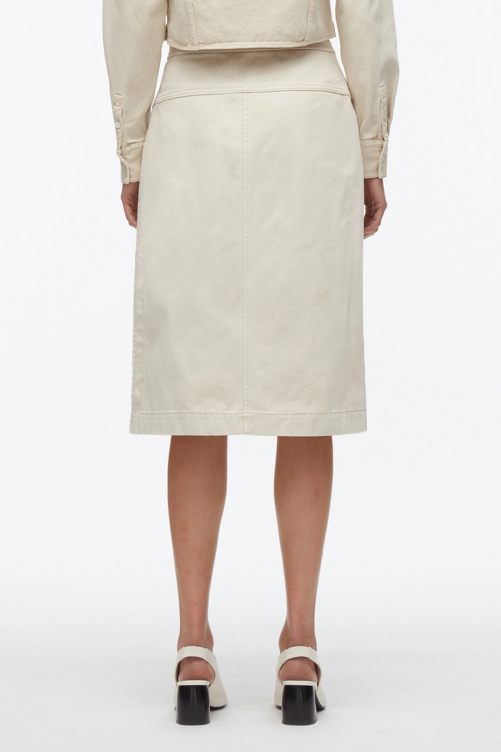 Denim Wrap Half Skirt - Image 4