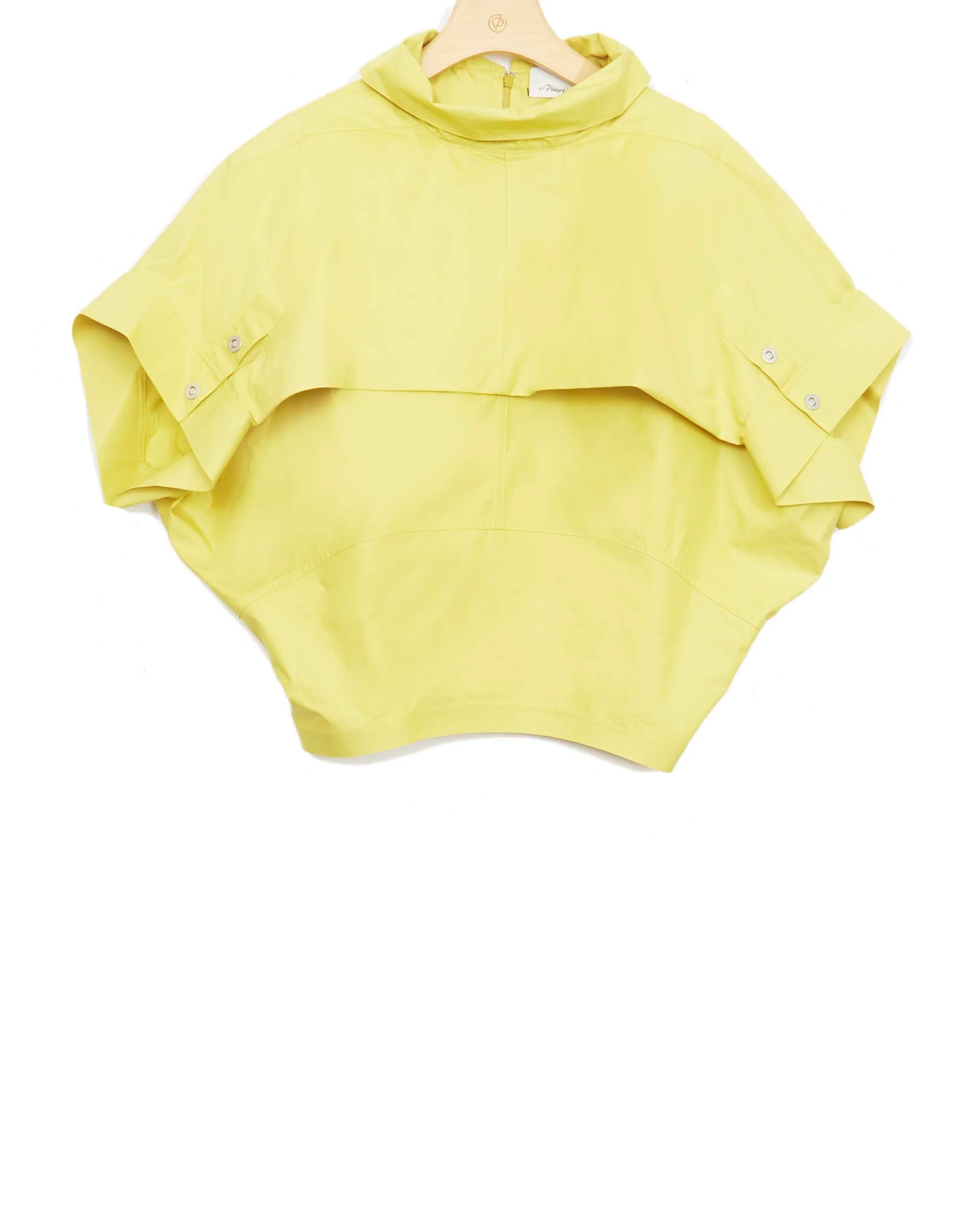 Dolman Sleeve Top With Foldover Collar - Image 2