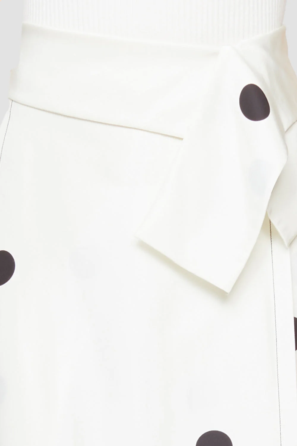 Dot Print Drape Band Skirt - Image 2