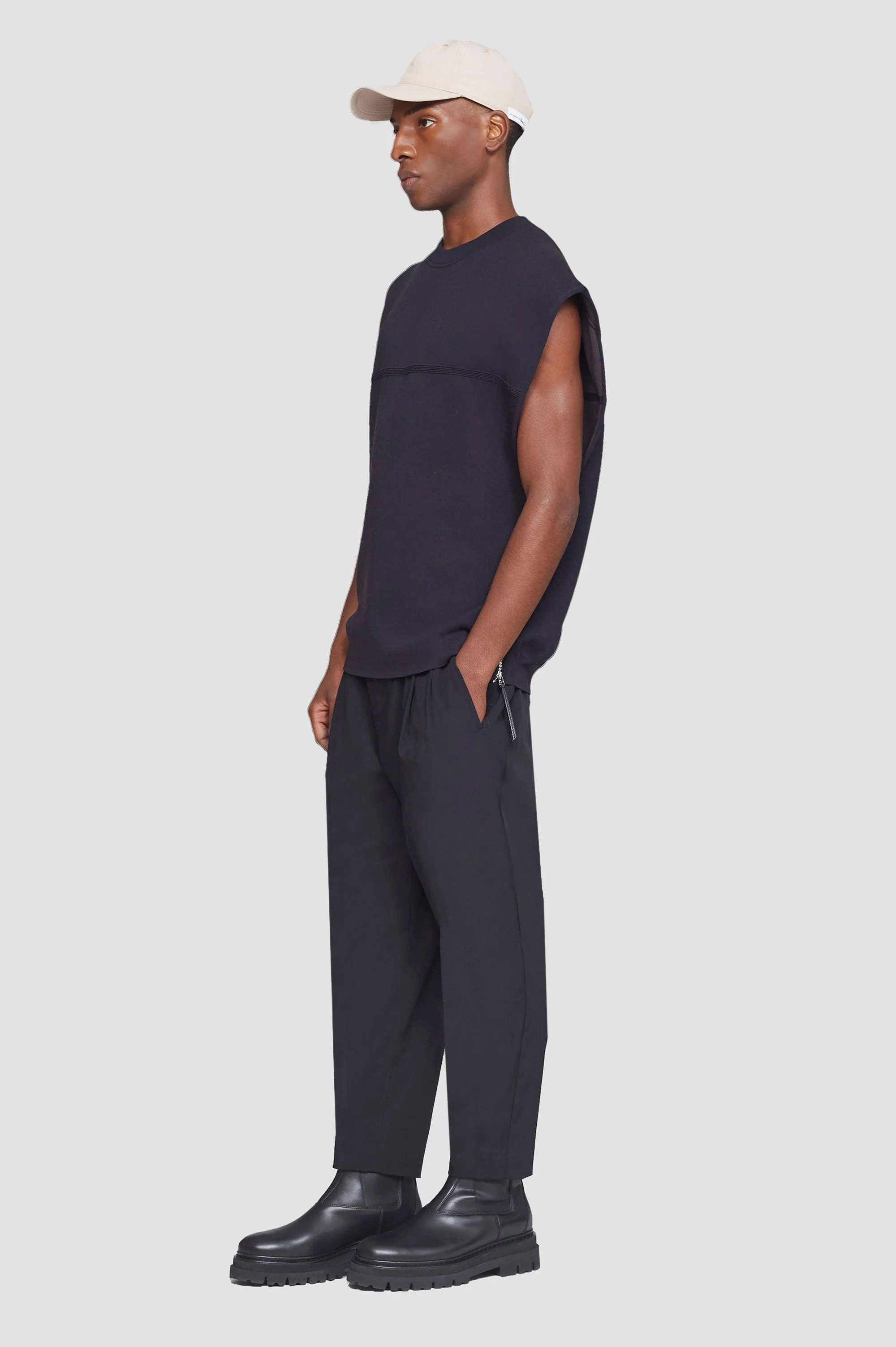 Double Knit Sleeveless Pullover - Image 2