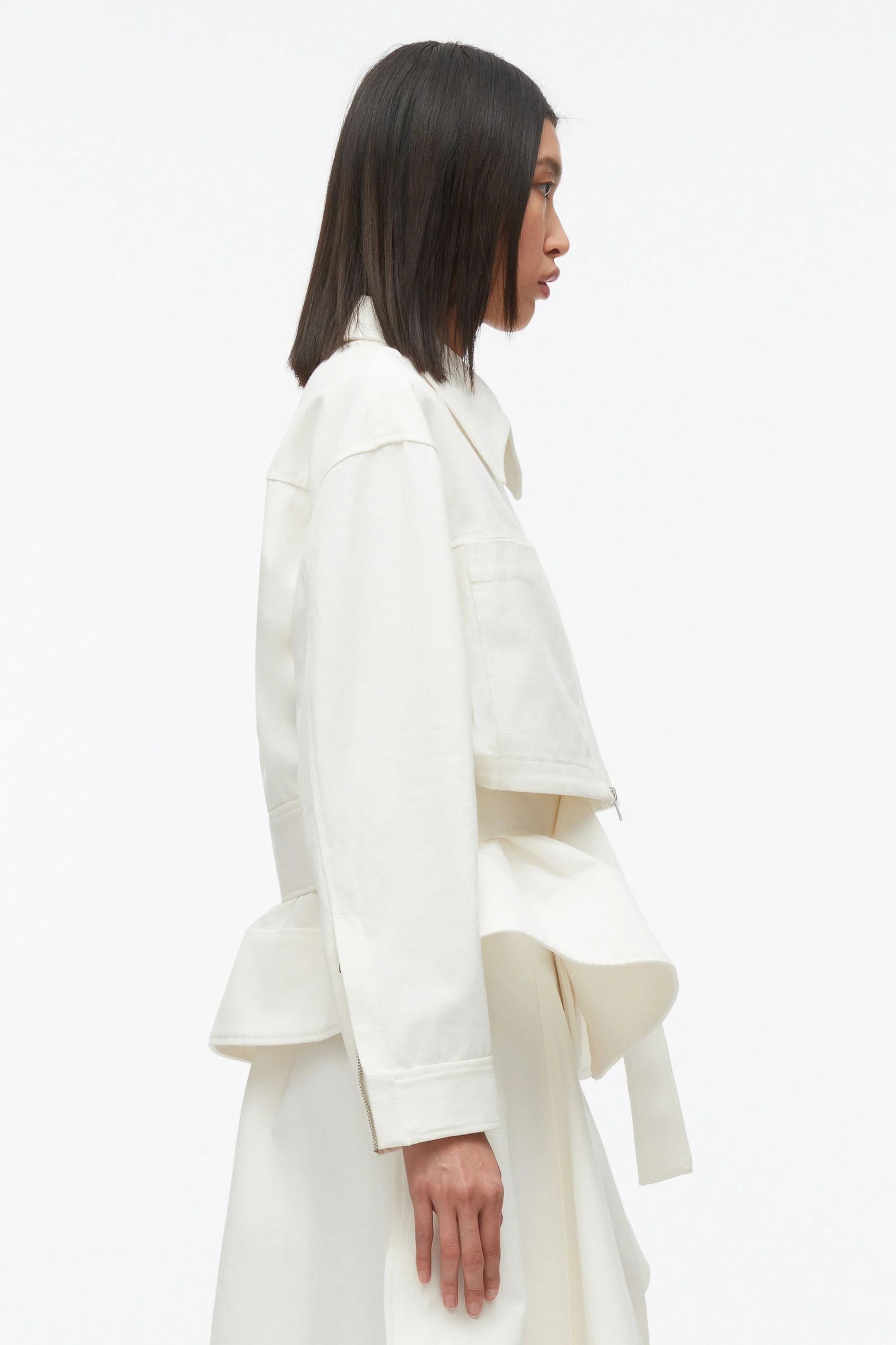 Double Belted Flounce Utility Jacket - Image 4