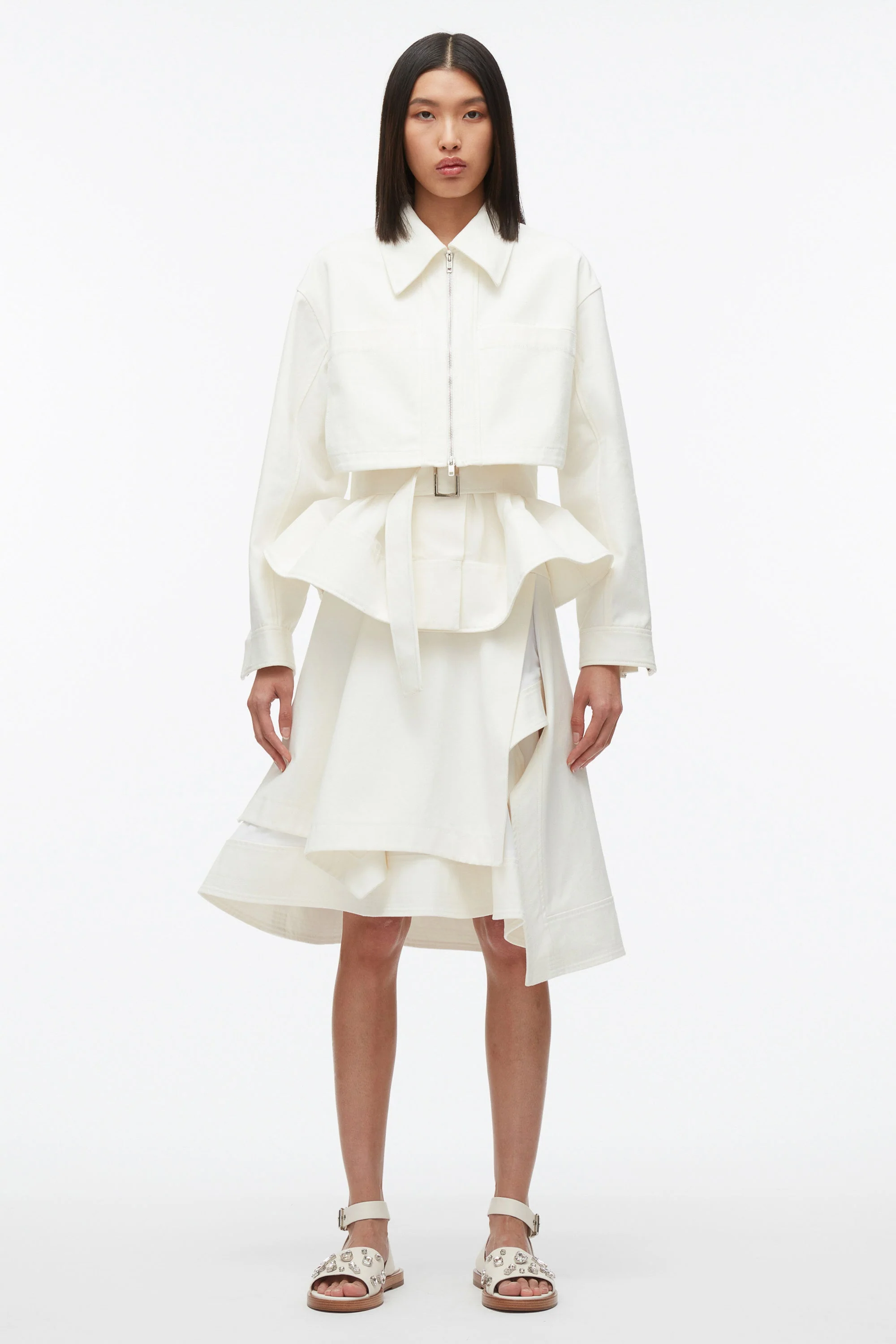 Double Belted Flounce Utility Jacket - Image 6