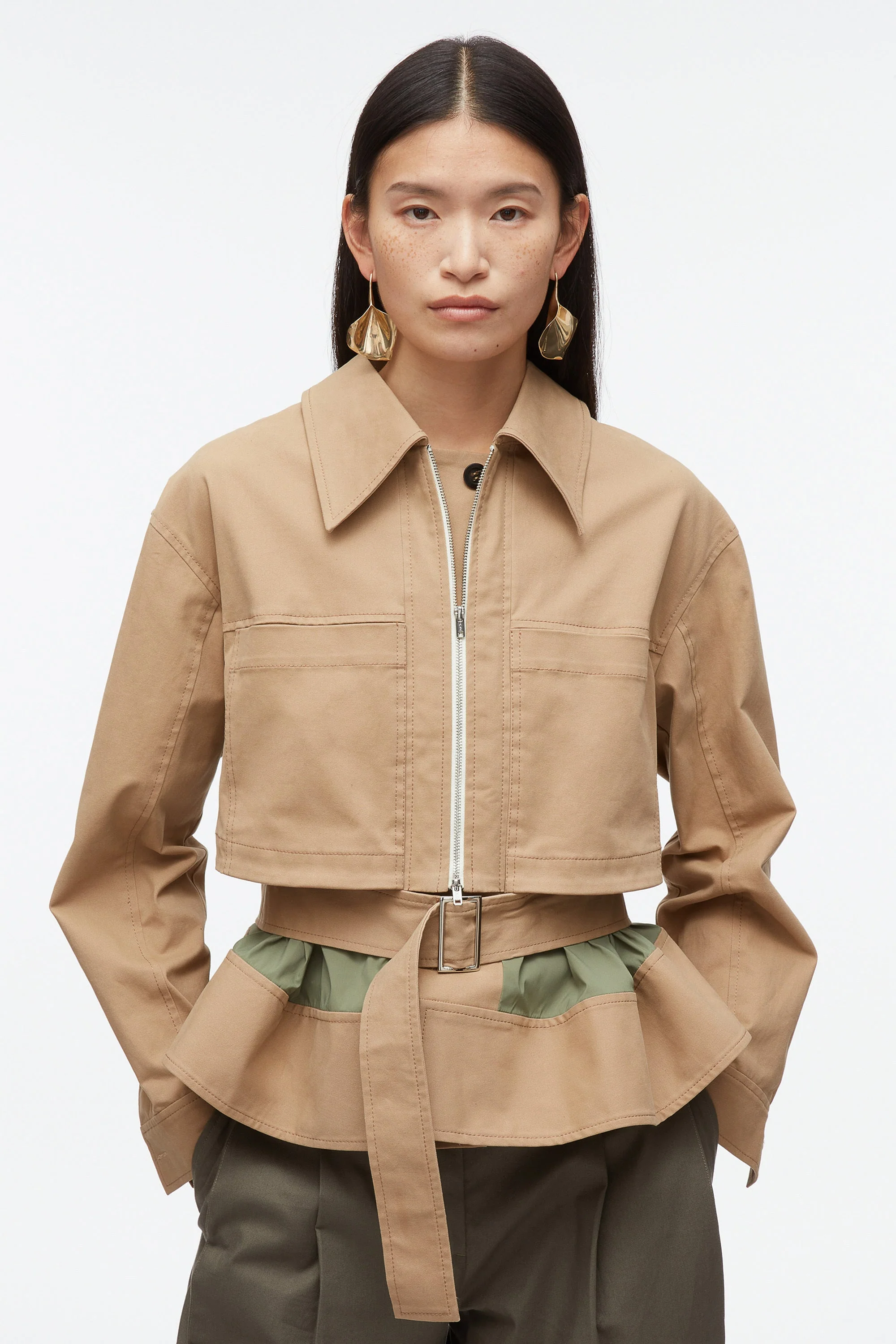 Belted Flounce Utility Jacket - Image 7